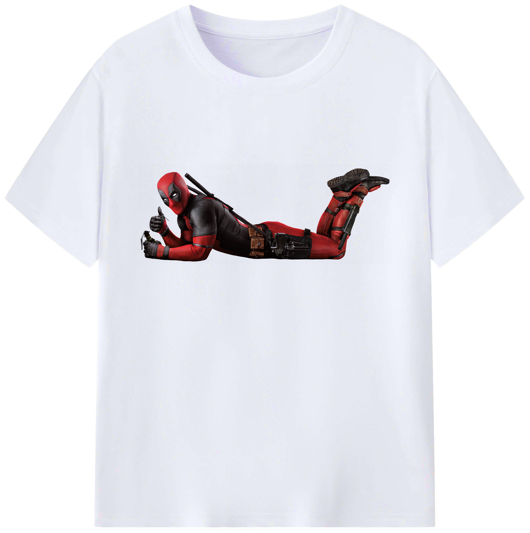 （画像用） Deadpool デッドプール 綿100％ メンズ半袖Tシャツ｜肌触りやわらか＆通気性