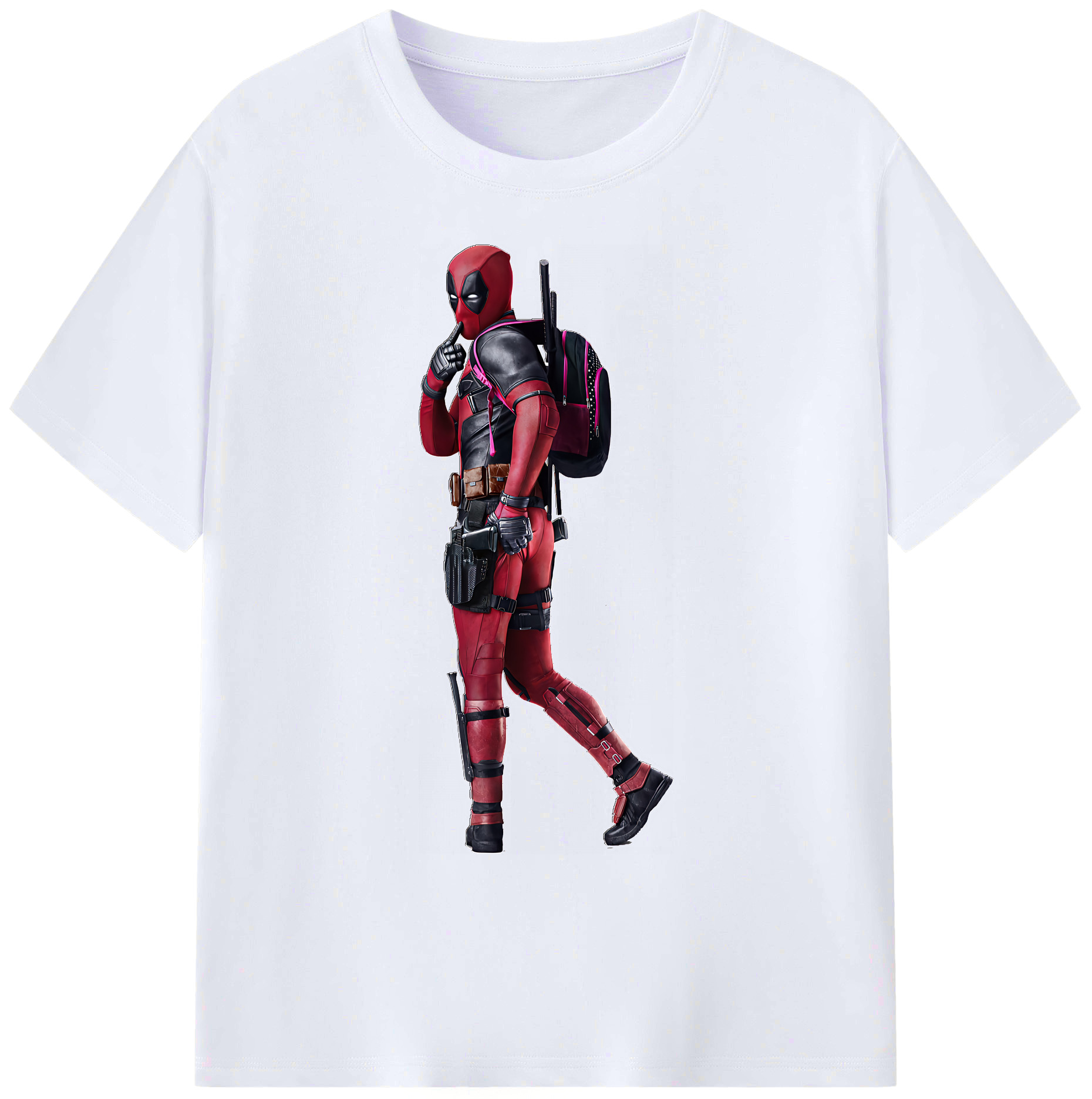 （画像用） Deadpool デッドプール 綿100％ メンズ半袖Tシャツ｜肌触りやわらか＆通気性