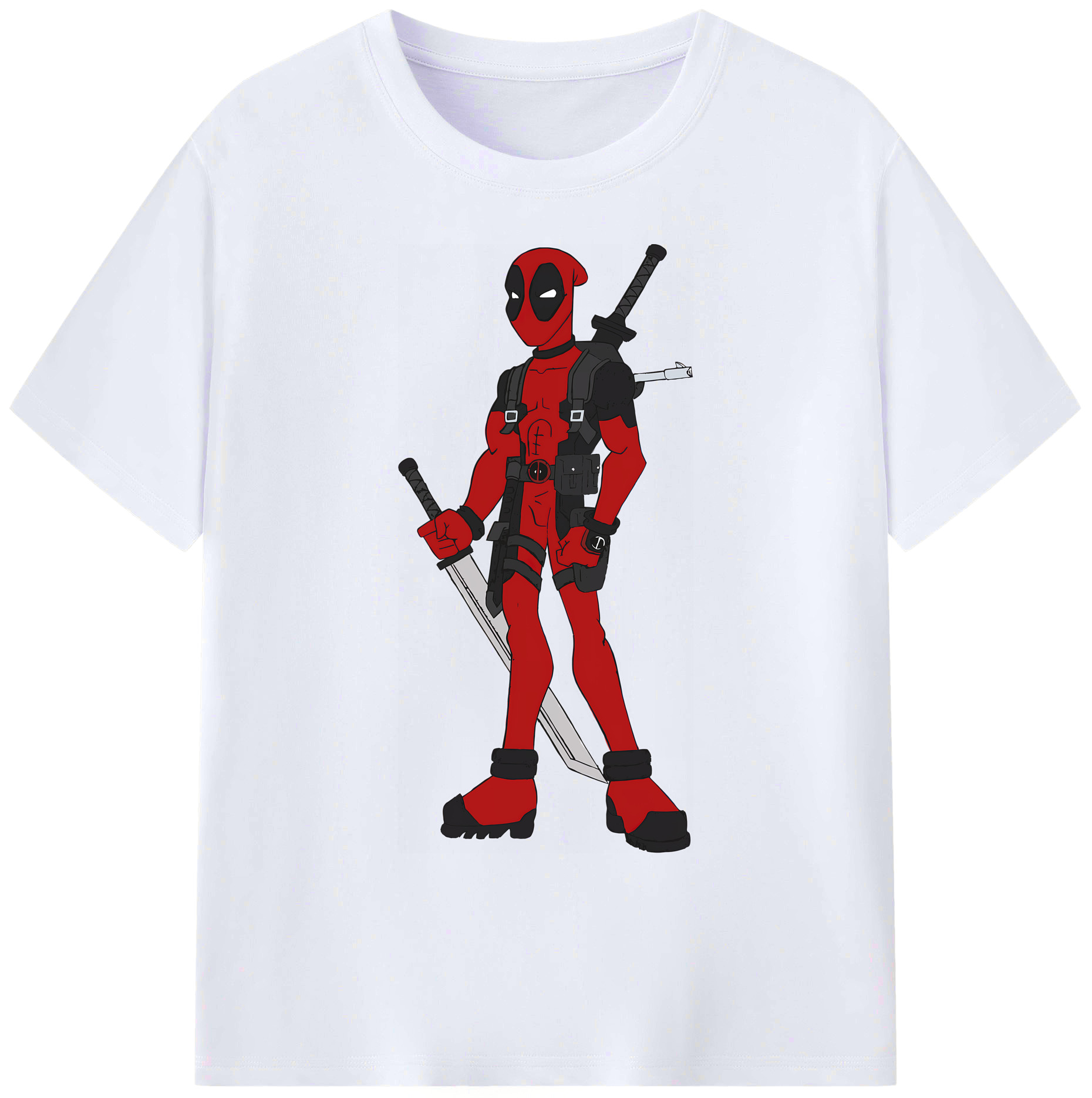 （画像用） Deadpool デッドプール 綿100％ メンズ半袖Tシャツ｜肌触りやわらか＆通気性