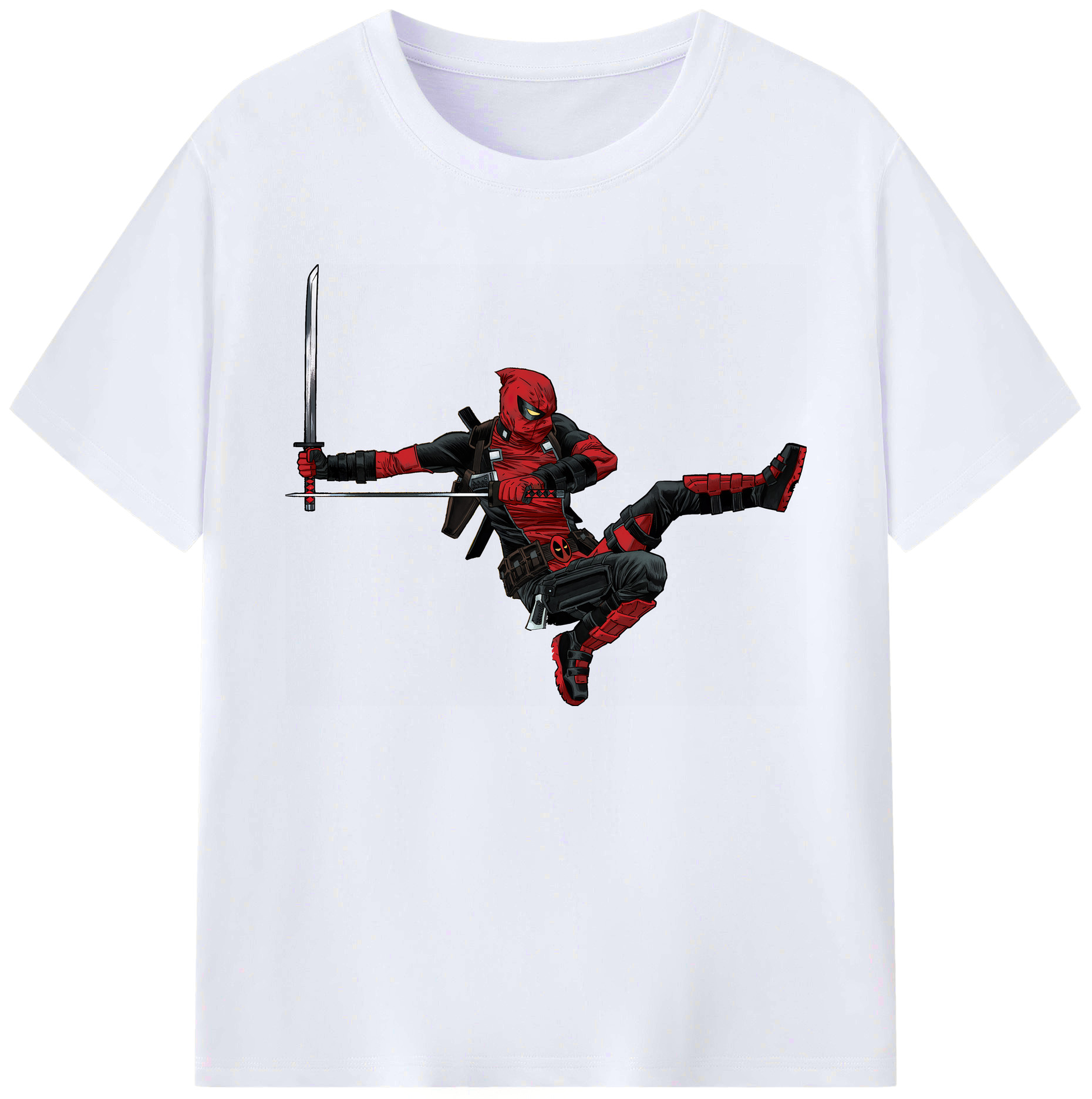 （画像用） Deadpool デッドプール 綿100％ メンズ半袖Tシャツ｜肌触りやわらか＆通気性