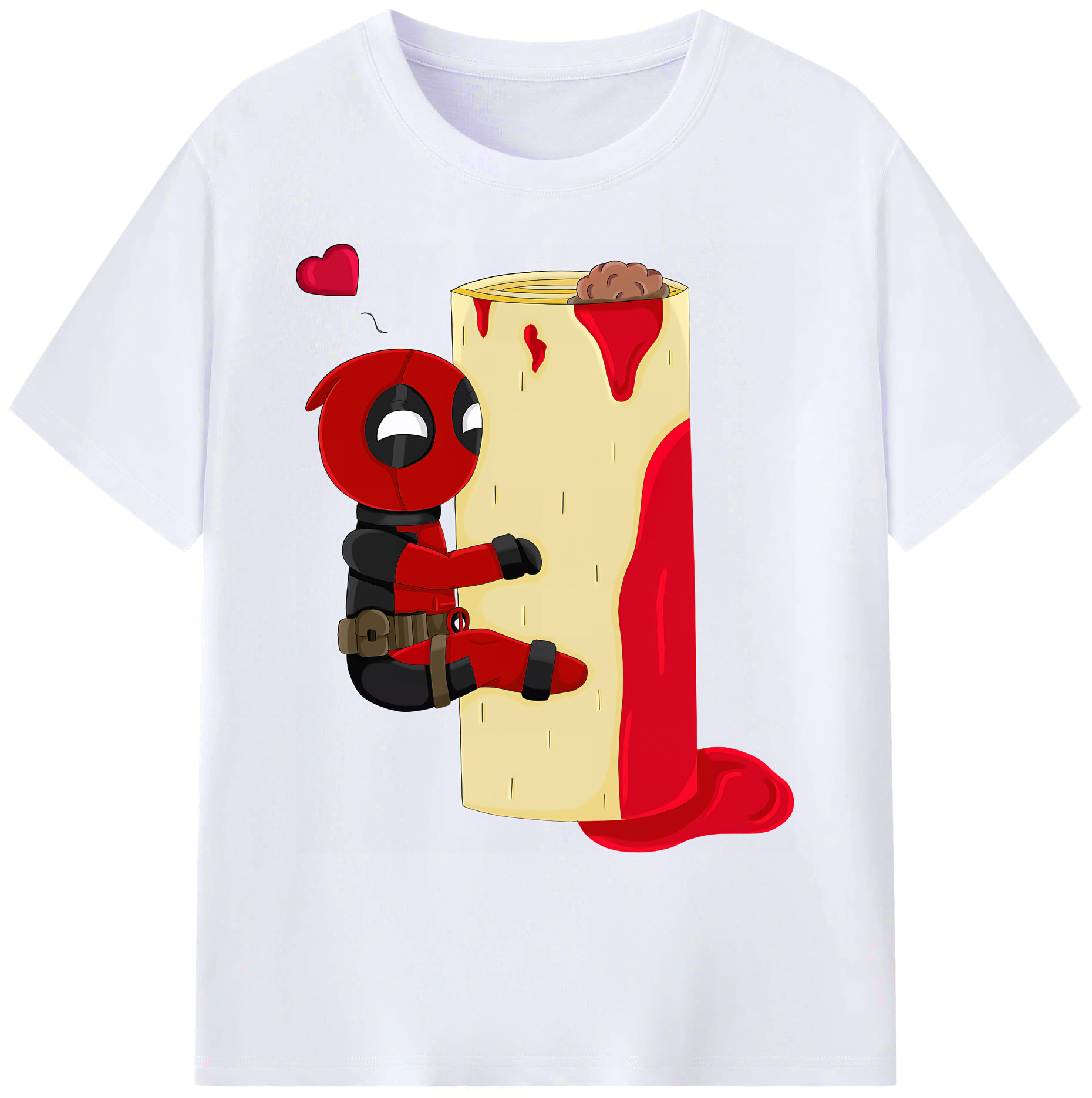 （画像用） Deadpool デッドプール 綿100％ メンズ半袖Tシャツ｜肌触りやわらか＆通気性
