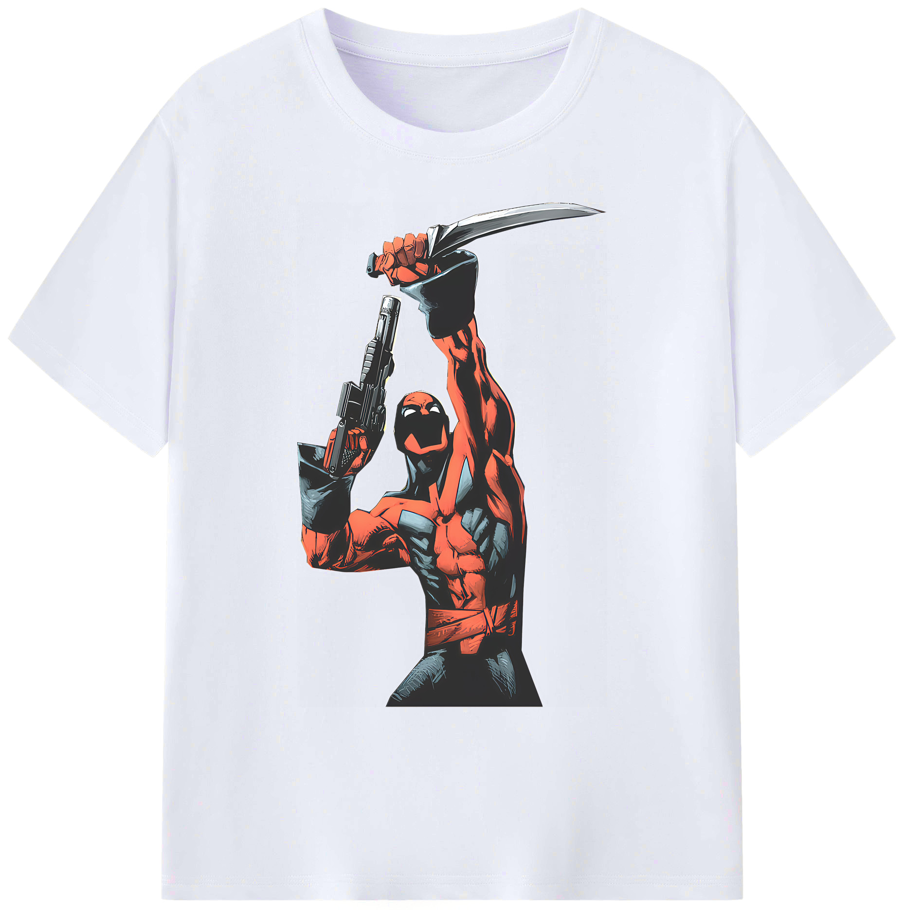 （画像用） Deadpool デッドプール 綿100％ メンズ半袖Tシャツ｜肌触りやわらか＆通気性