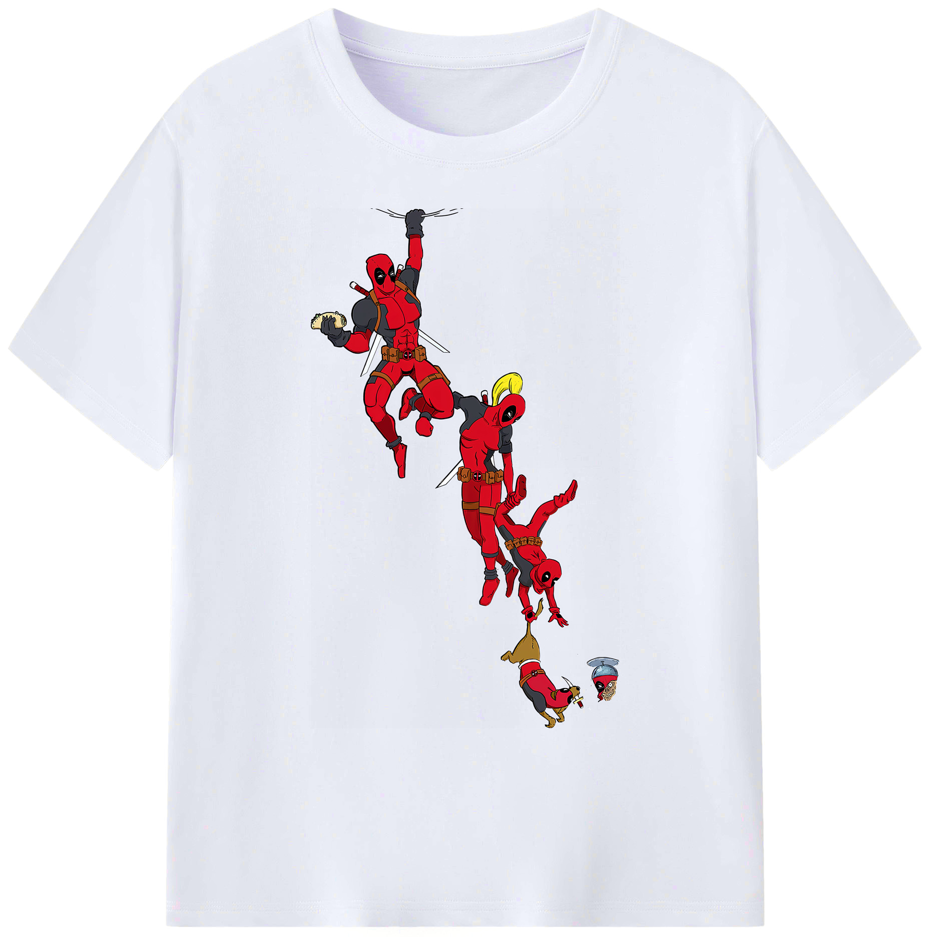 （画像用） Deadpool デッドプール 綿100％ メンズ半袖Tシャツ｜肌触りやわらか＆通気性