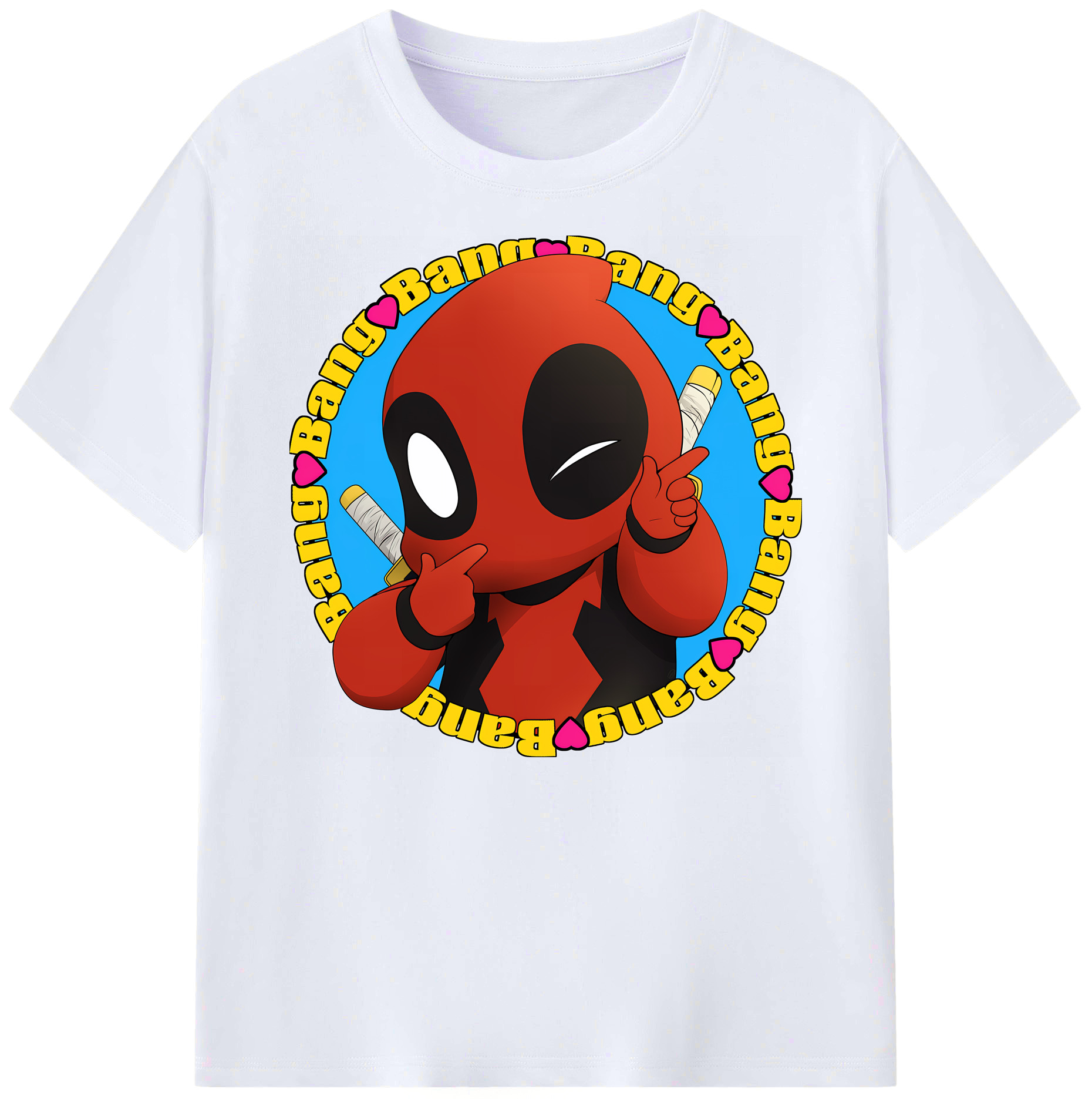 （画像用） Deadpool デッドプール 綿100％ メンズ半袖Tシャツ｜肌触りやわらか＆通気性