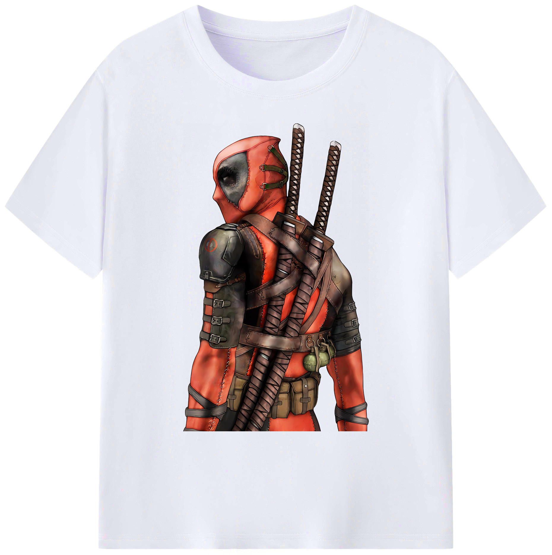 （画像用） Deadpool デッドプール 綿100％ メンズ半袖Tシャツ｜肌触りやわらか＆通気性
