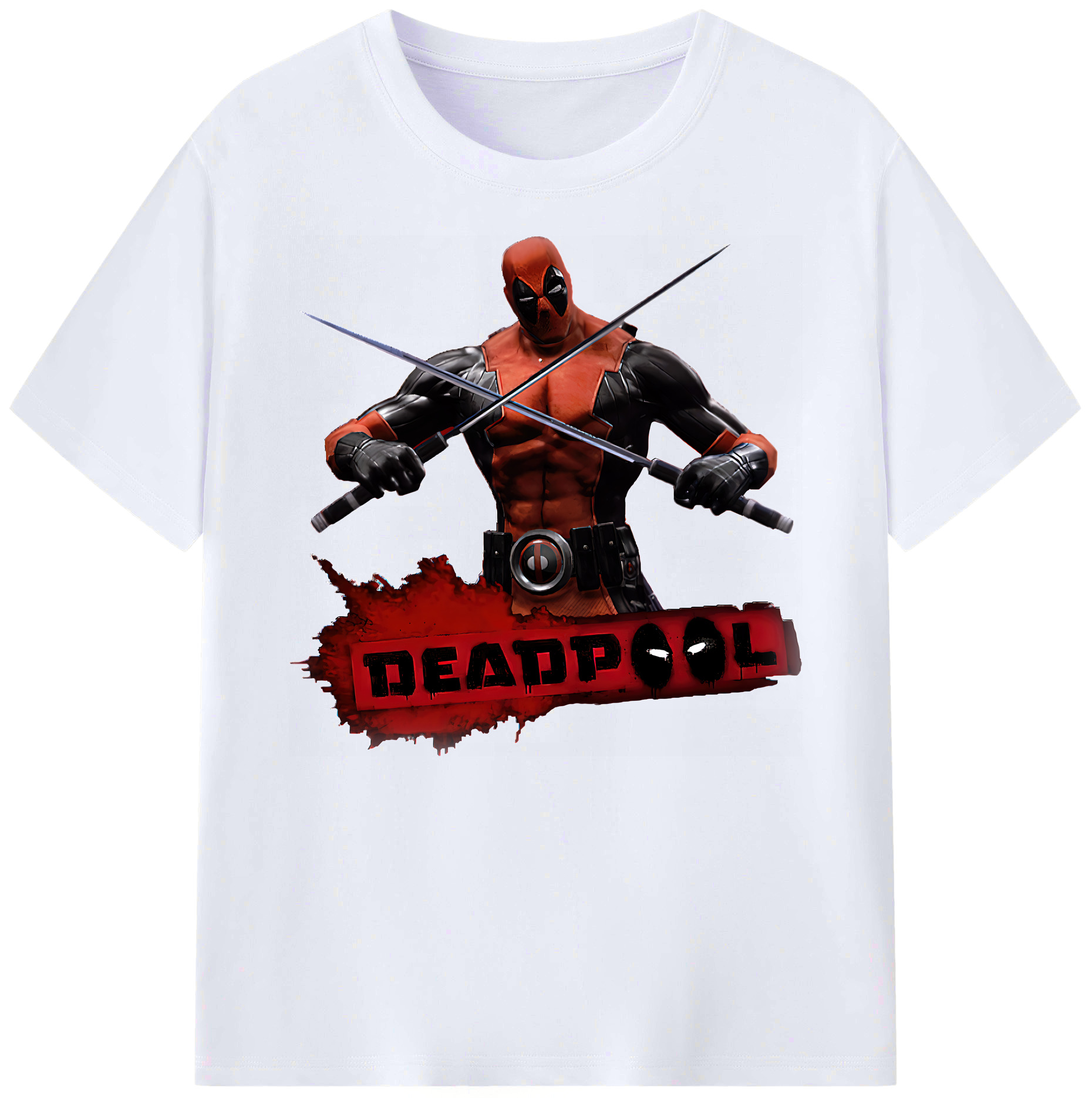 （画像用） Deadpool デッドプール 綿100％ メンズ半袖Tシャツ｜肌触りやわらか＆通気性