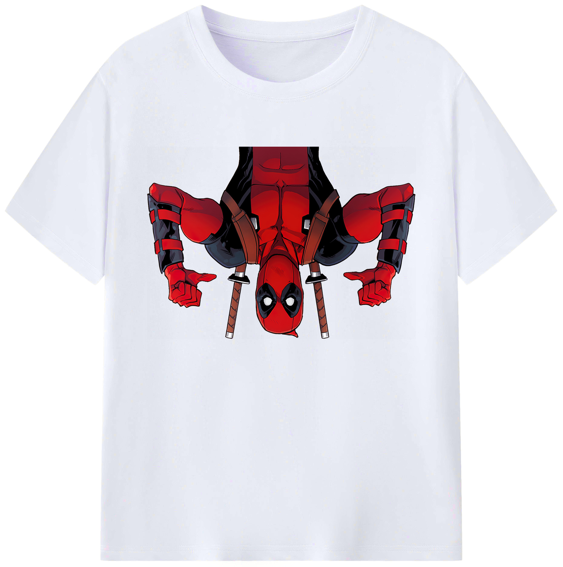 （画像用） Deadpool デッドプール 綿100％ メンズ半袖Tシャツ｜肌触りやわらか＆通気性