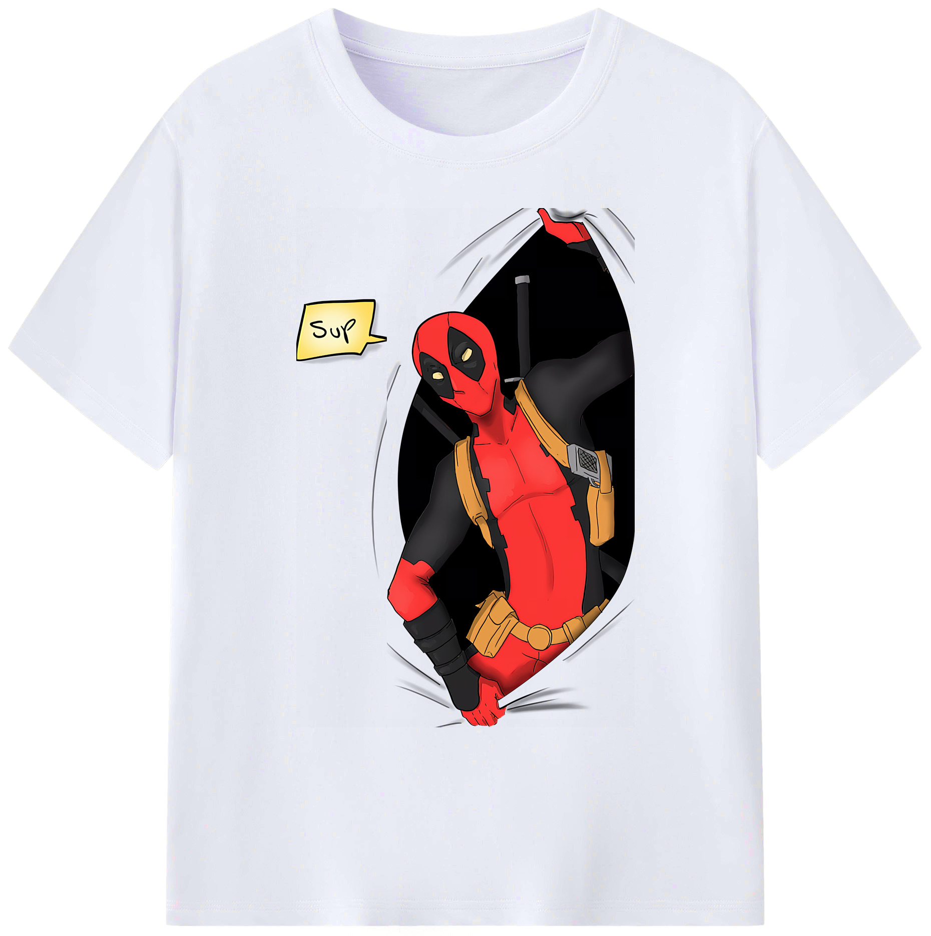 （画像用） Deadpool デッドプール 綿100％ メンズ半袖Tシャツ｜肌触りやわらか＆通気性