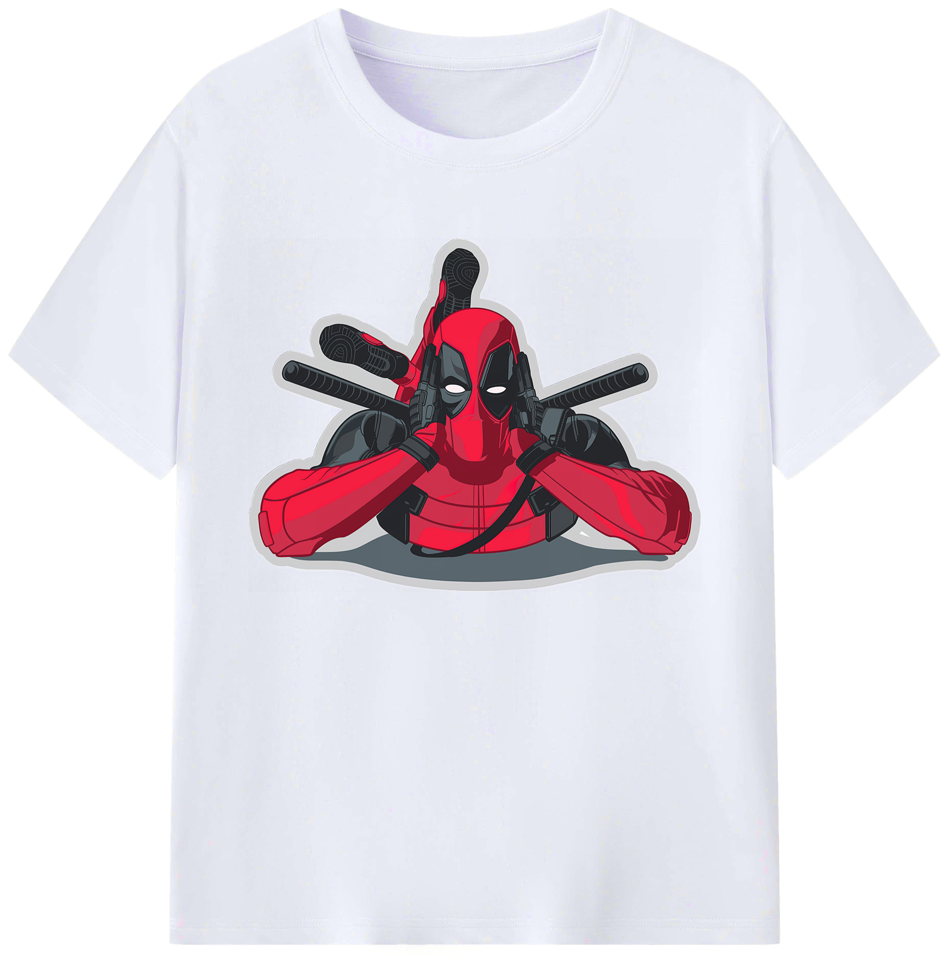 （画像用） Deadpool デッドプール 綿100％ メンズ半袖Tシャツ｜肌触りやわらか＆通気性