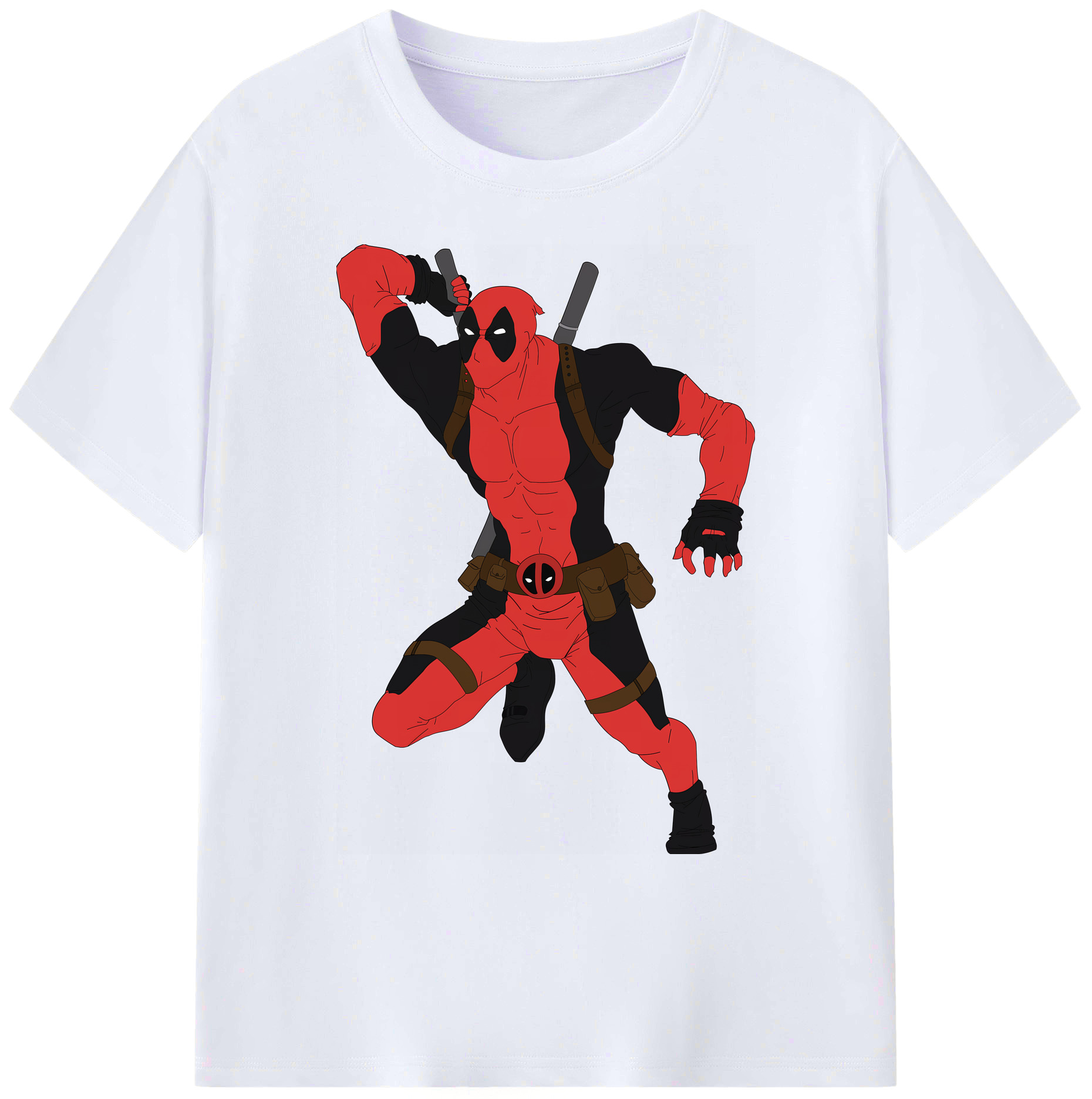（画像用） Deadpool デッドプール 綿100％ メンズ半袖Tシャツ｜肌触りやわらか＆通気性