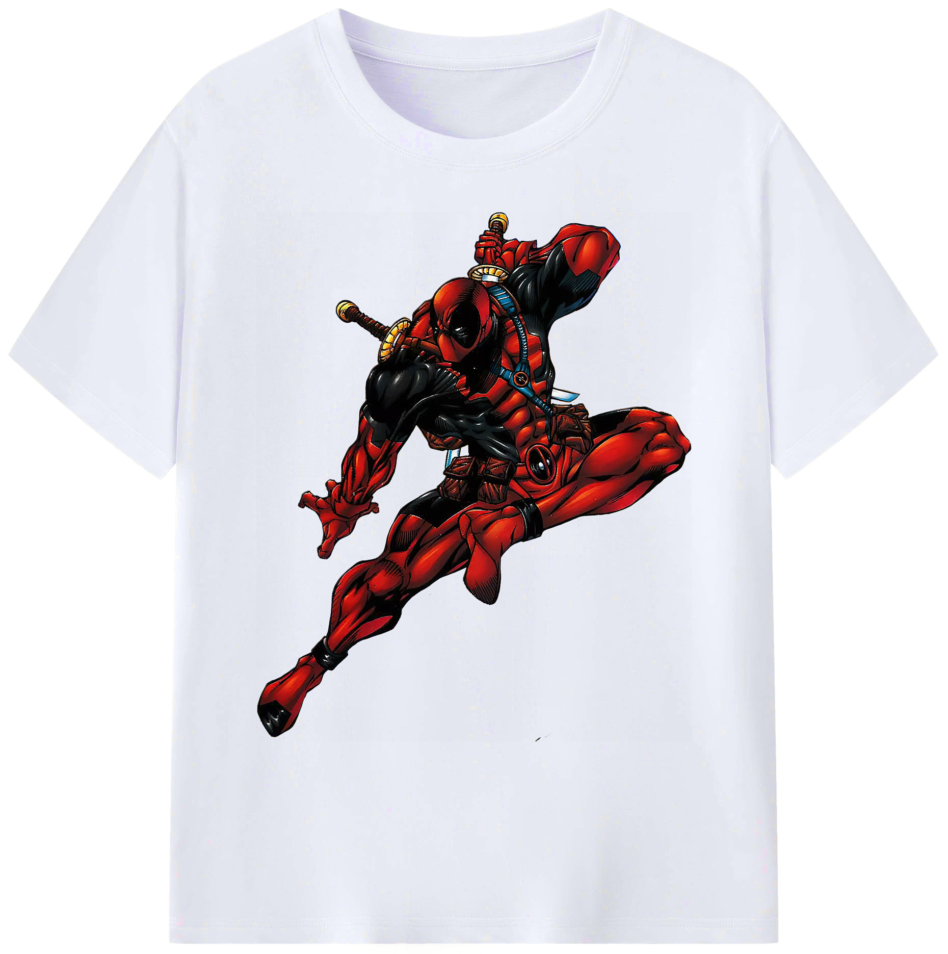 （画像用） Deadpool デッドプール 綿100％ メンズ半袖Tシャツ｜肌触りやわらか＆通気性