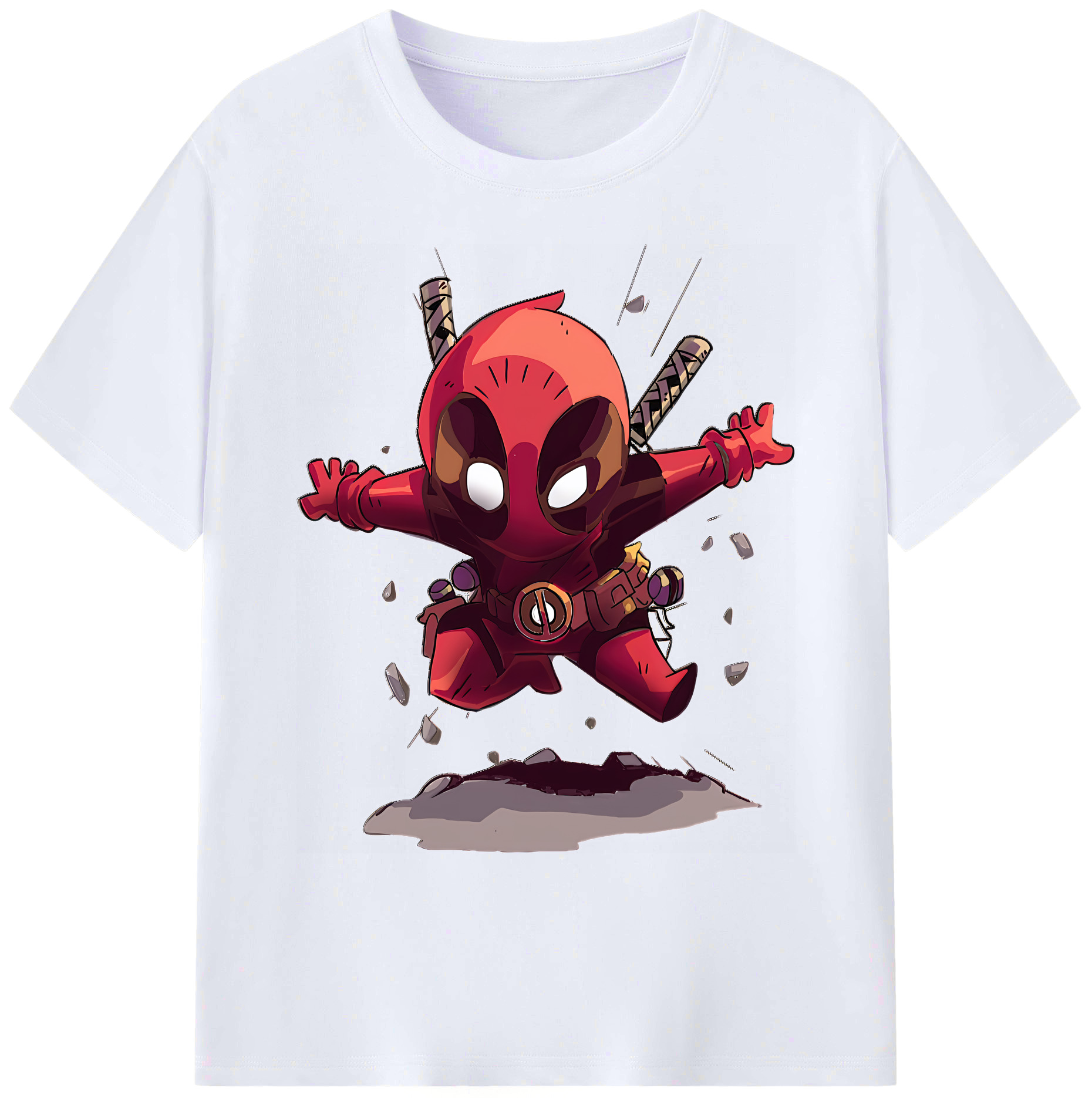 （画像用） Deadpool デッドプール 綿100％ メンズ半袖Tシャツ｜肌触りやわらか＆通気性