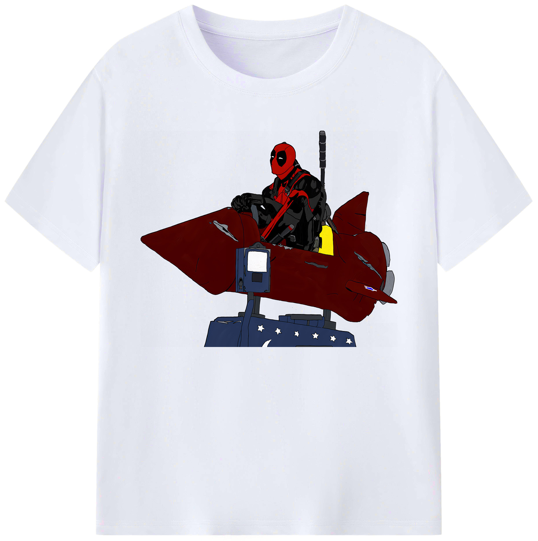 （画像用） Deadpool デッドプール 綿100％ メンズ半袖Tシャツ｜肌触りやわらか＆通気性