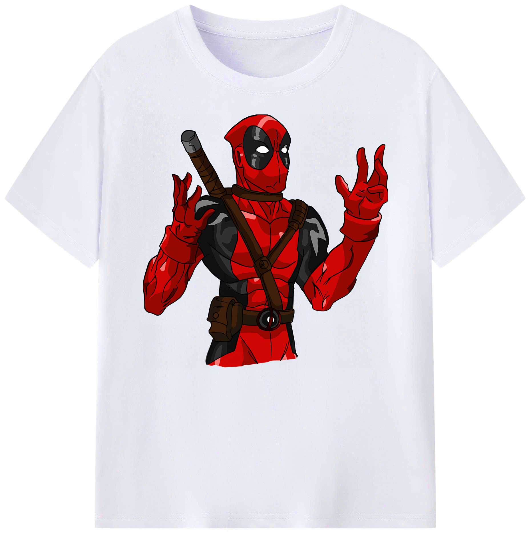 （画像用） Deadpool デッドプール 綿100％ メンズ半袖Tシャツ｜肌触りやわらか＆通気性