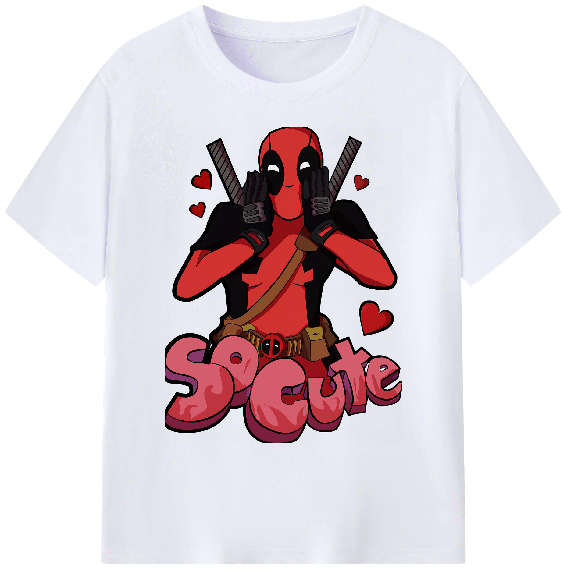 （画像用） Deadpool デッドプール 綿100％ メンズ半袖Tシャツ｜肌触りやわらか＆通気性