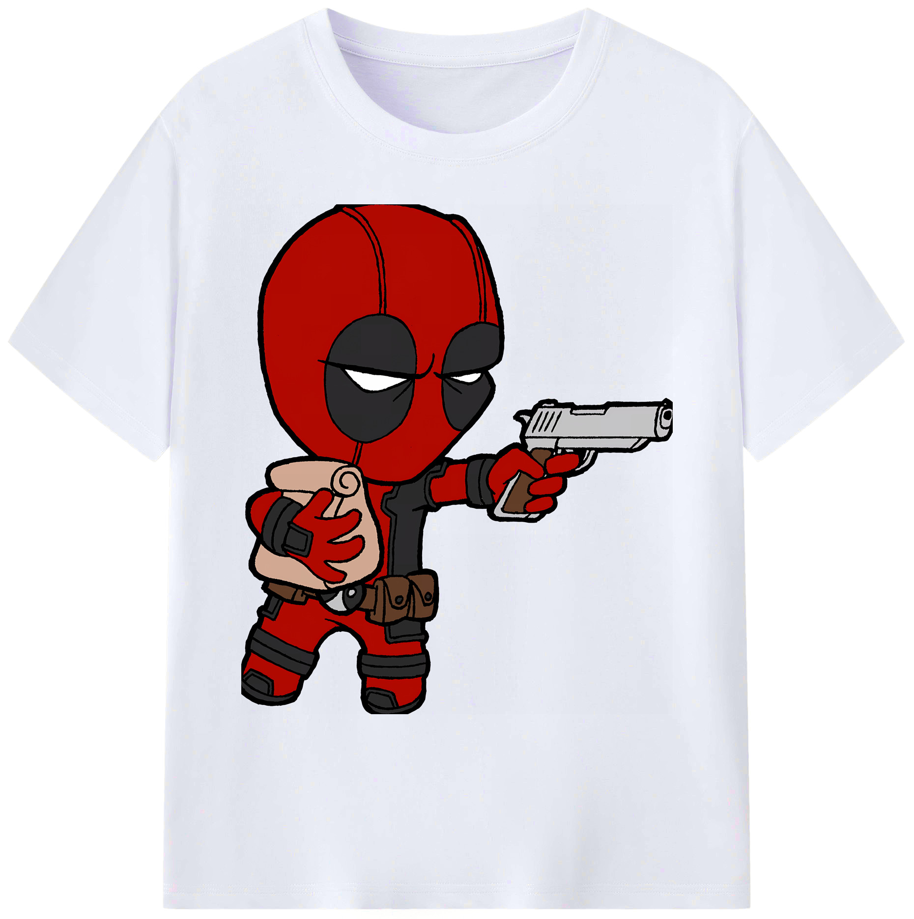 （画像用） Deadpool デッドプール 綿100％ メンズ半袖Tシャツ｜肌触りやわらか＆通気性