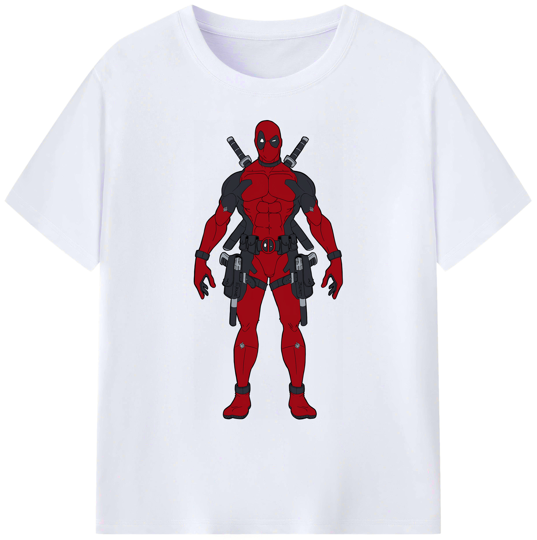 （画像用） Deadpool デッドプール 綿100％ メンズ半袖Tシャツ｜肌触りやわらか＆通気性