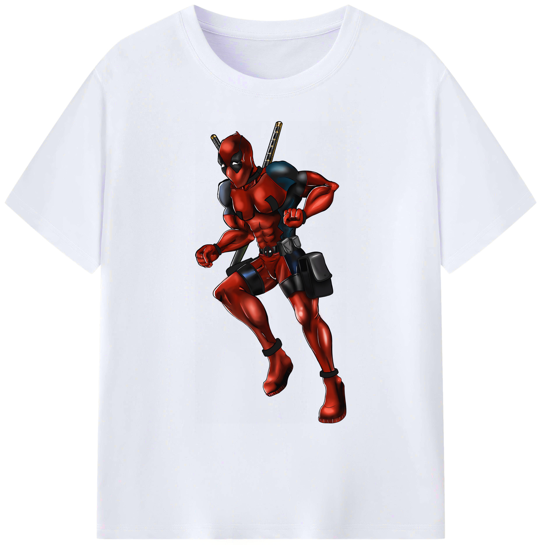（画像用） Deadpool デッドプール 綿100％ メンズ半袖Tシャツ｜肌触りやわらか＆通気性