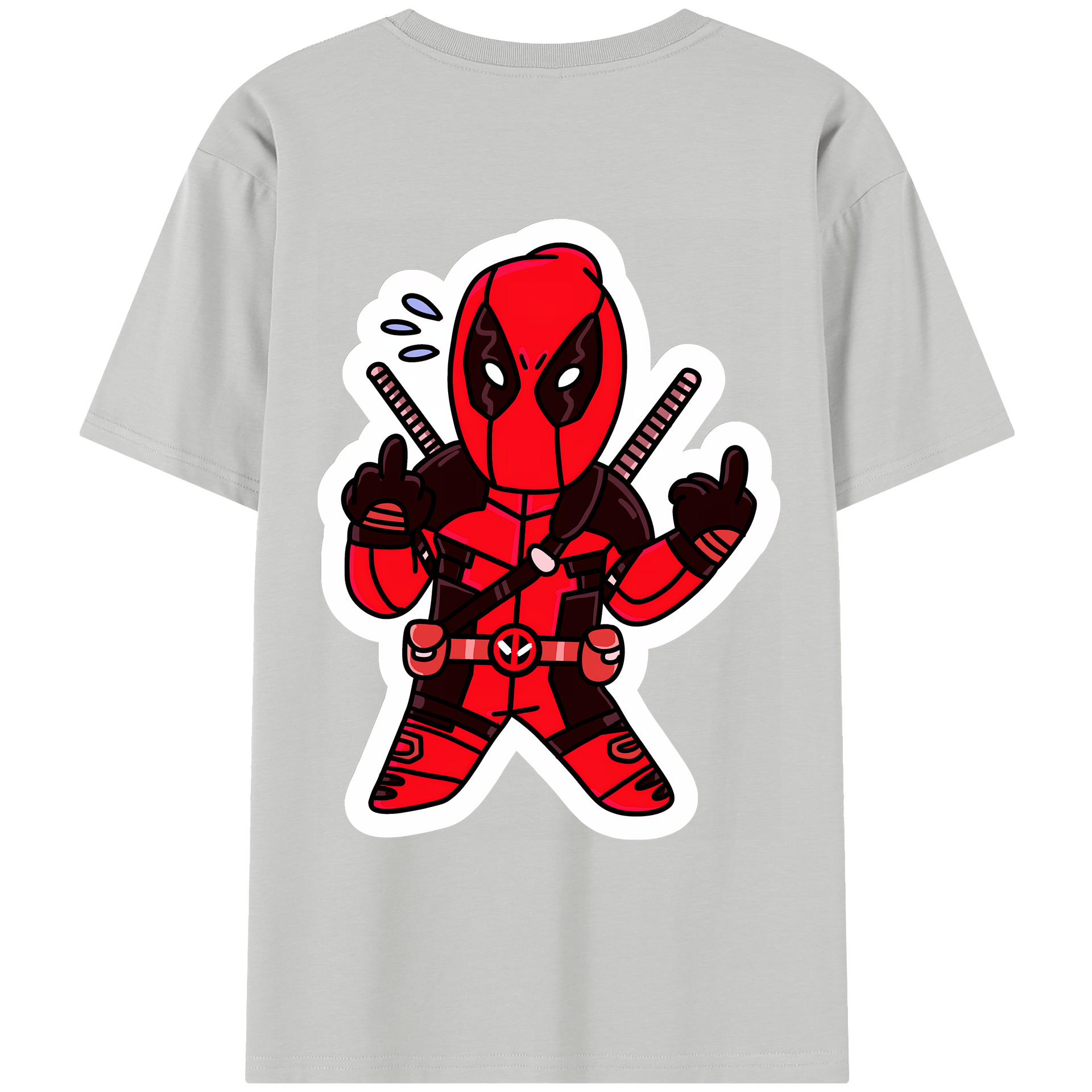 （画像用） Deadpool デッドプール レディース半袖Tシャツ(バックプリント)