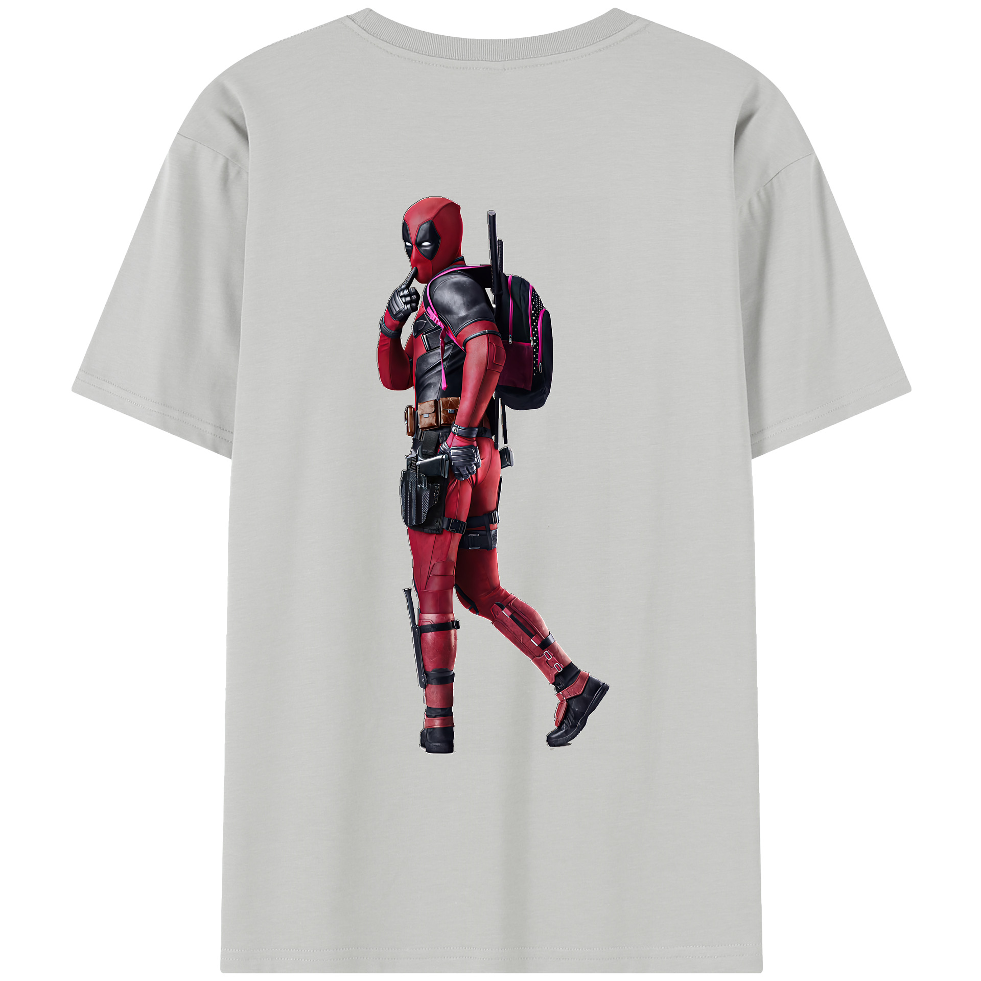 （画像用） Deadpool デッドプール レディース半袖Tシャツ(バックプリント)