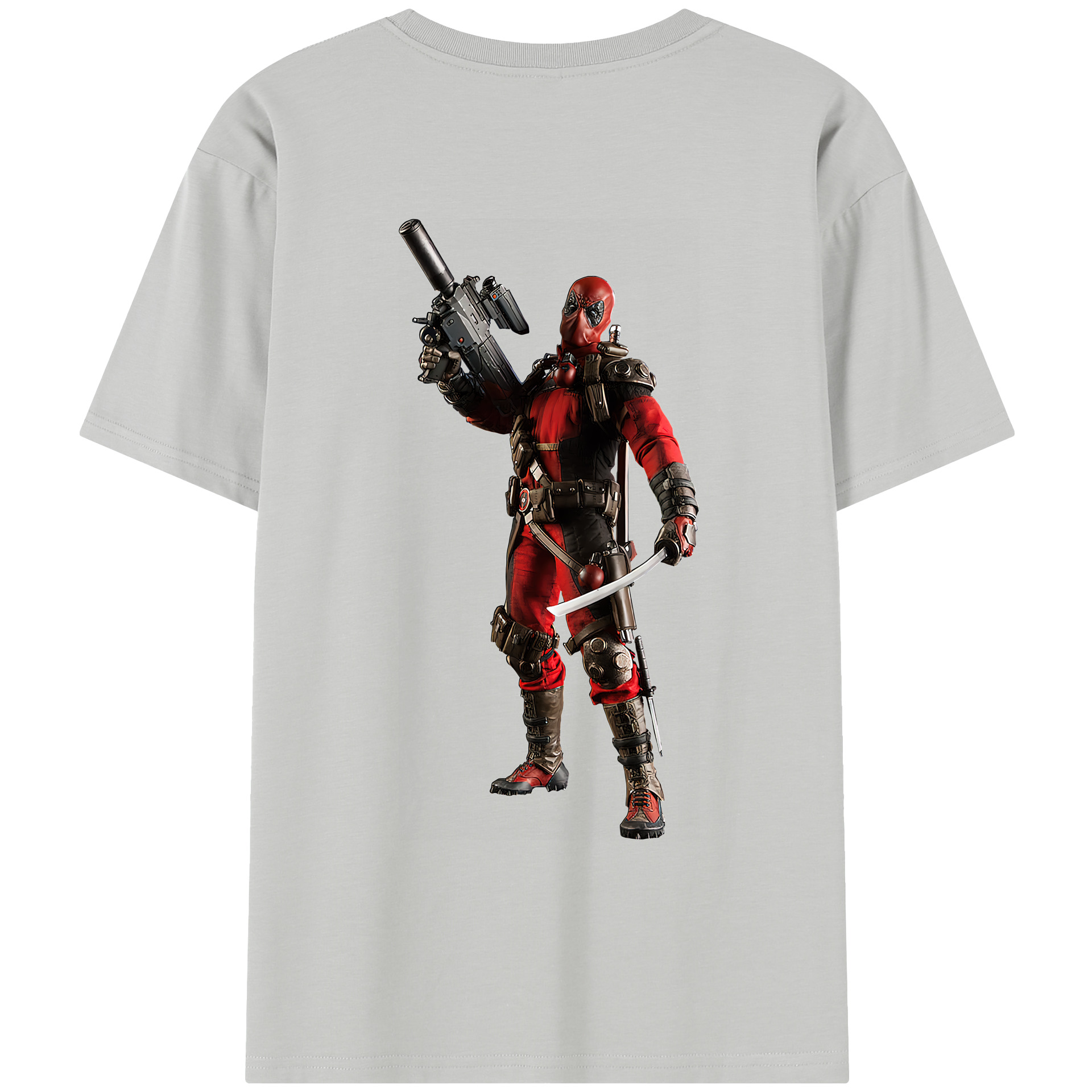 （画像用） Deadpool デッドプール レディース半袖Tシャツ(バックプリント)