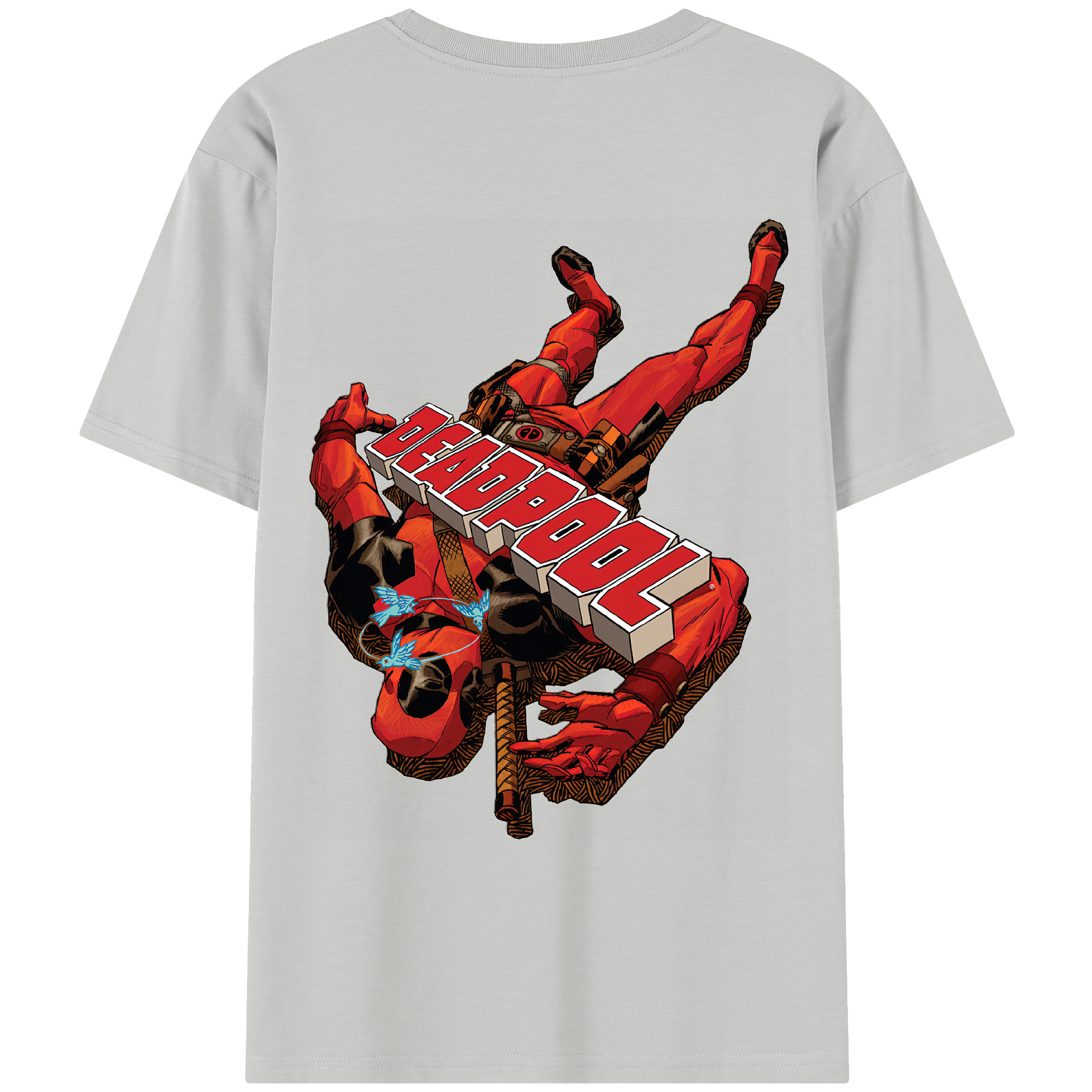 （画像用） Deadpool デッドプール レディース半袖Tシャツ(バックプリント)
