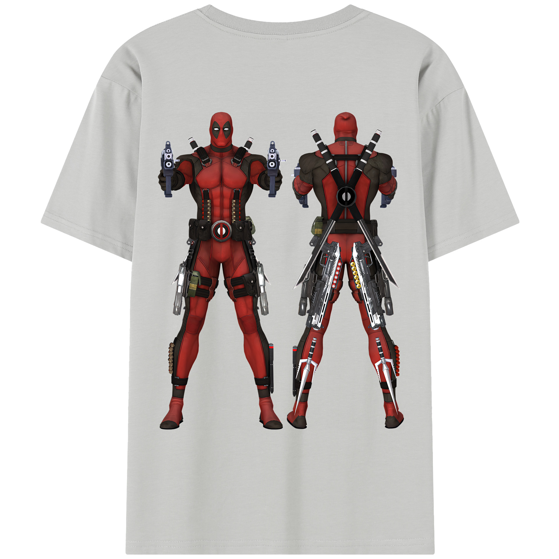 （画像用） Deadpool デッドプール レディース半袖Tシャツ(バックプリント)