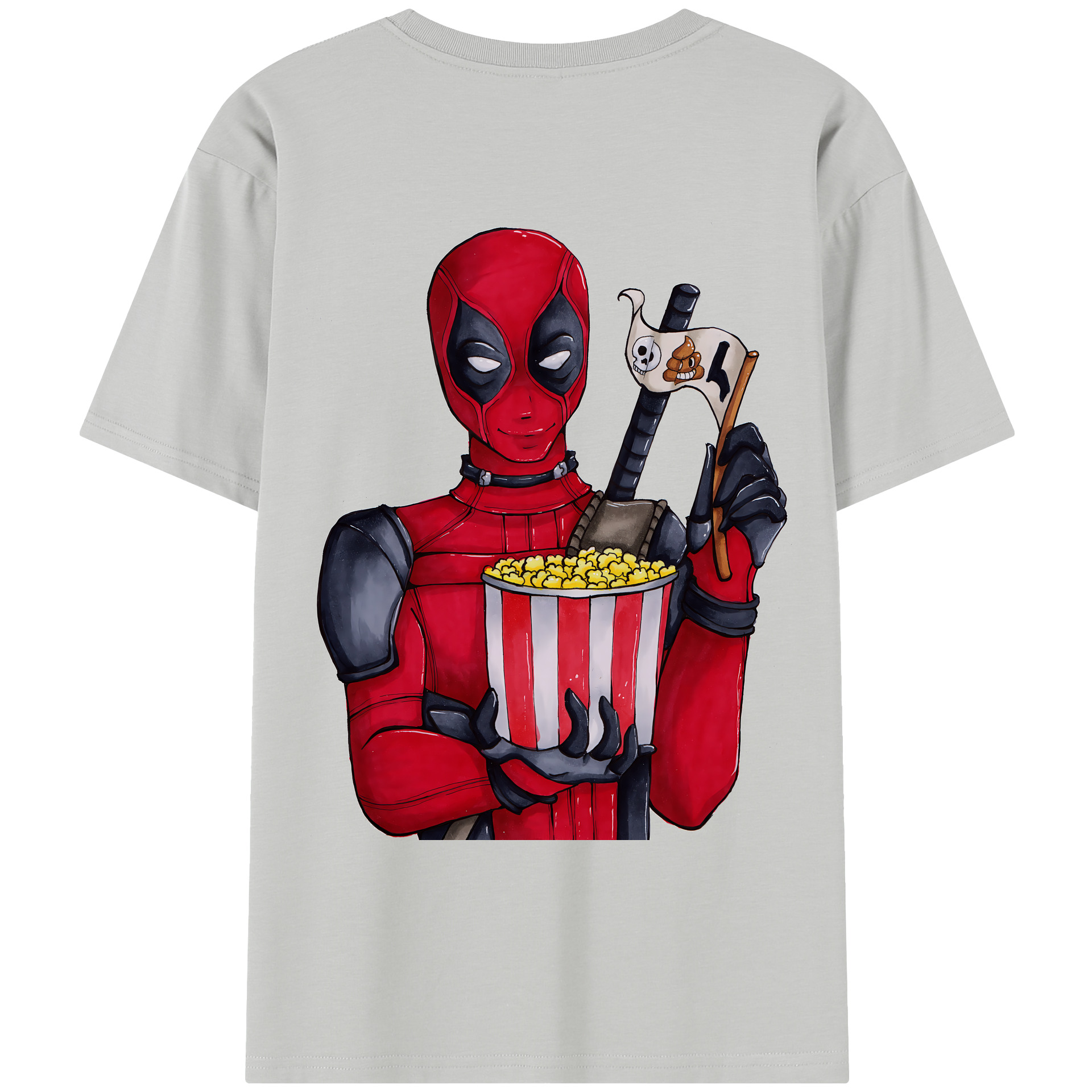 （画像用） Deadpool デッドプール レディース半袖Tシャツ(バックプリント)