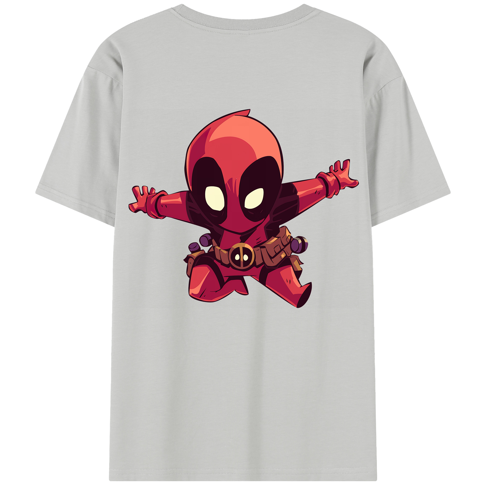 （画像用） Deadpool デッドプール レディース半袖Tシャツ(バックプリント)