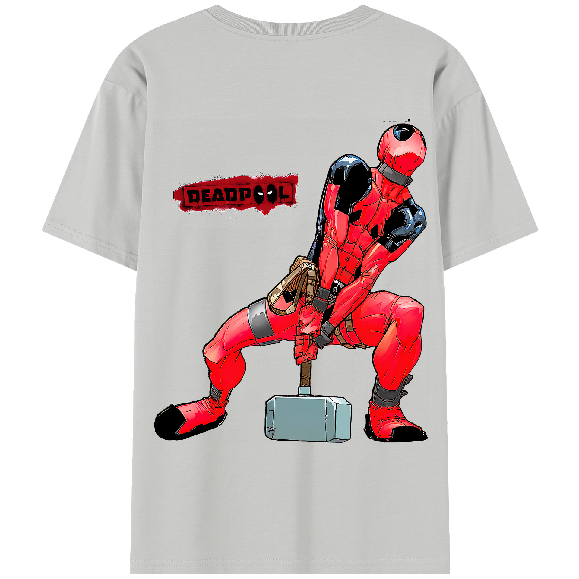 （画像用） Deadpool デッドプール レディース半袖Tシャツ(バックプリント)