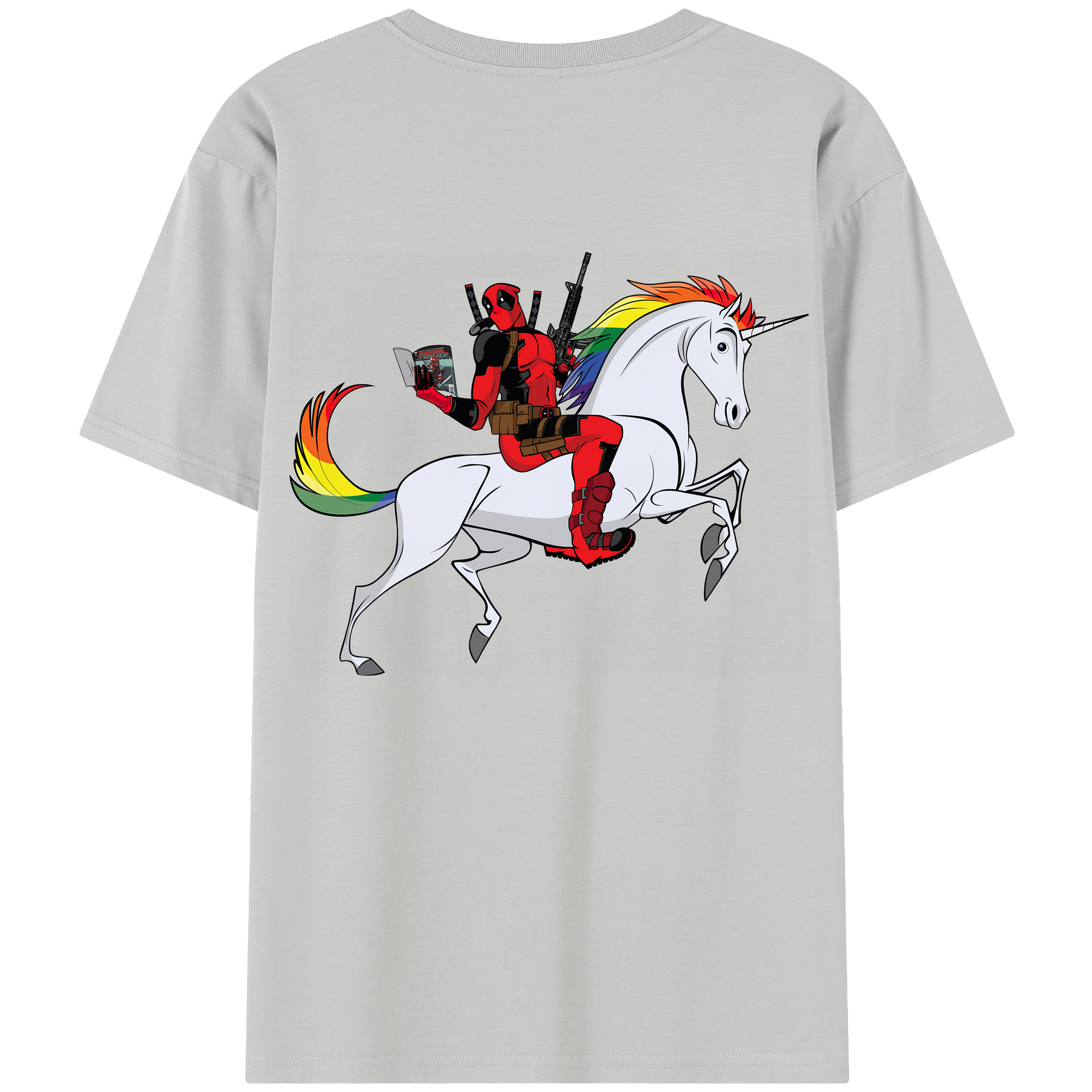 （画像用） Deadpool デッドプール レディース半袖Tシャツ(バックプリント)
