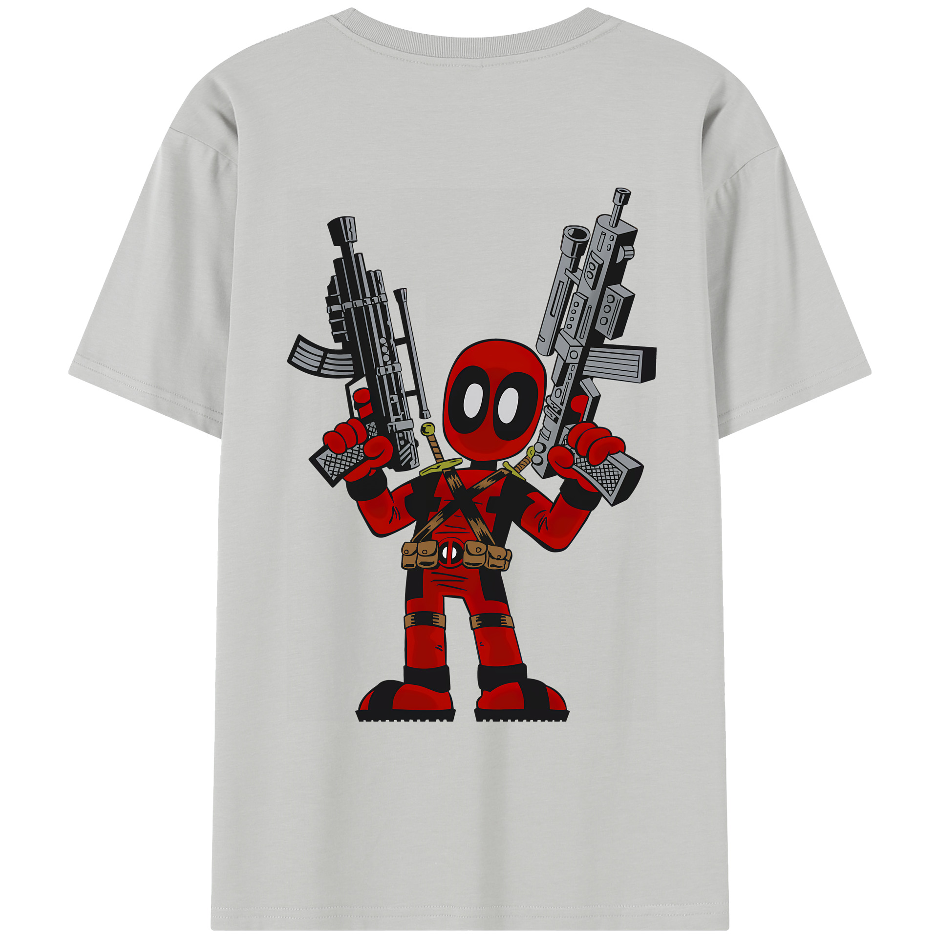 （画像用） Deadpool デッドプール レディース半袖Tシャツ(バックプリント)