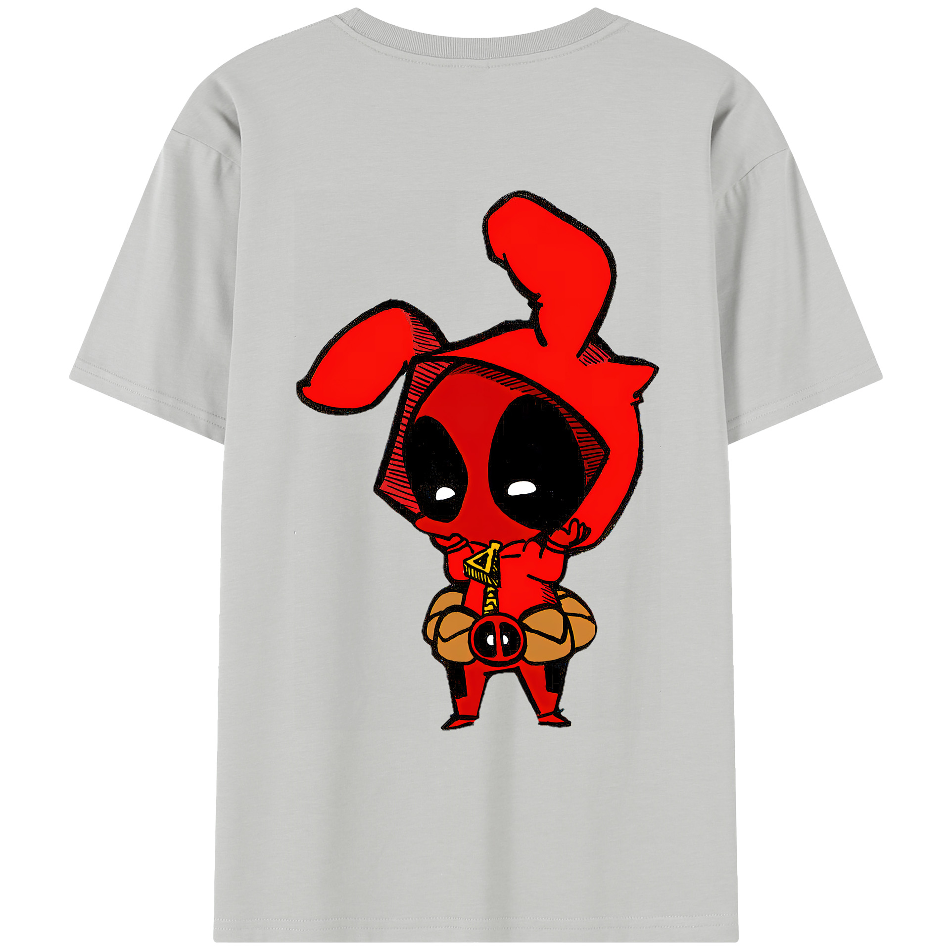 （画像用） Deadpool デッドプール レディース半袖Tシャツ(バックプリント)