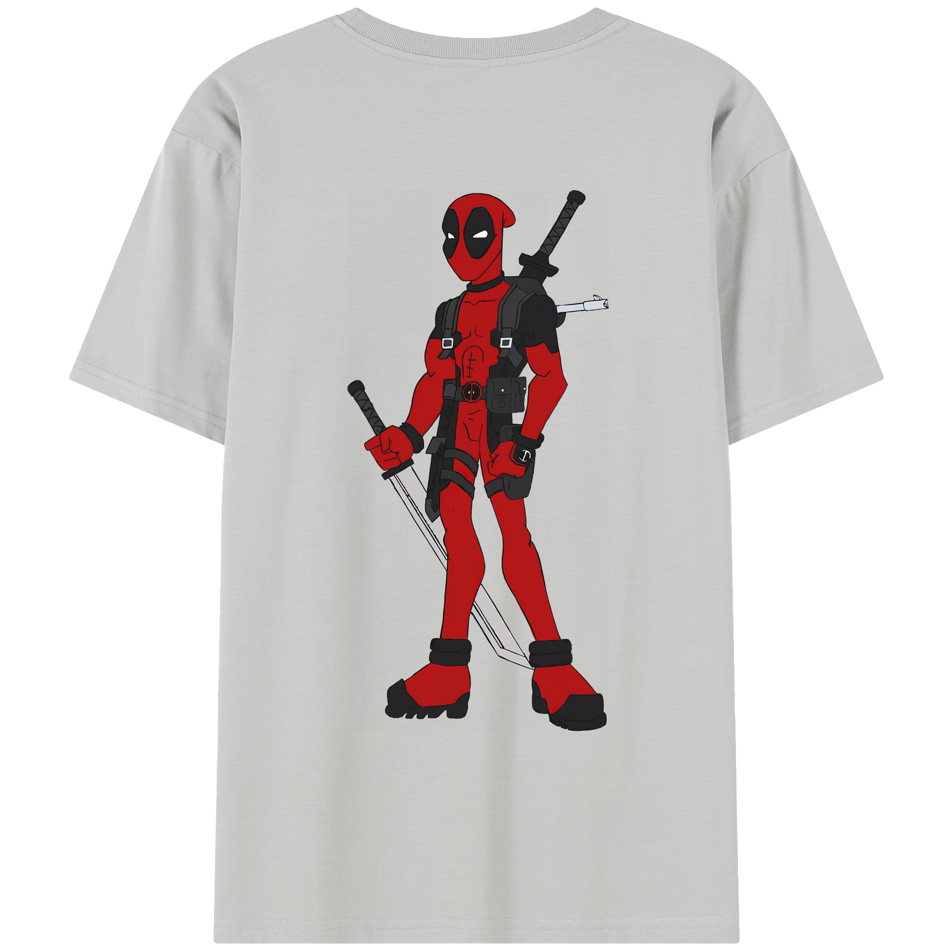 （画像用） Deadpool デッドプール レディース半袖Tシャツ(バックプリント)