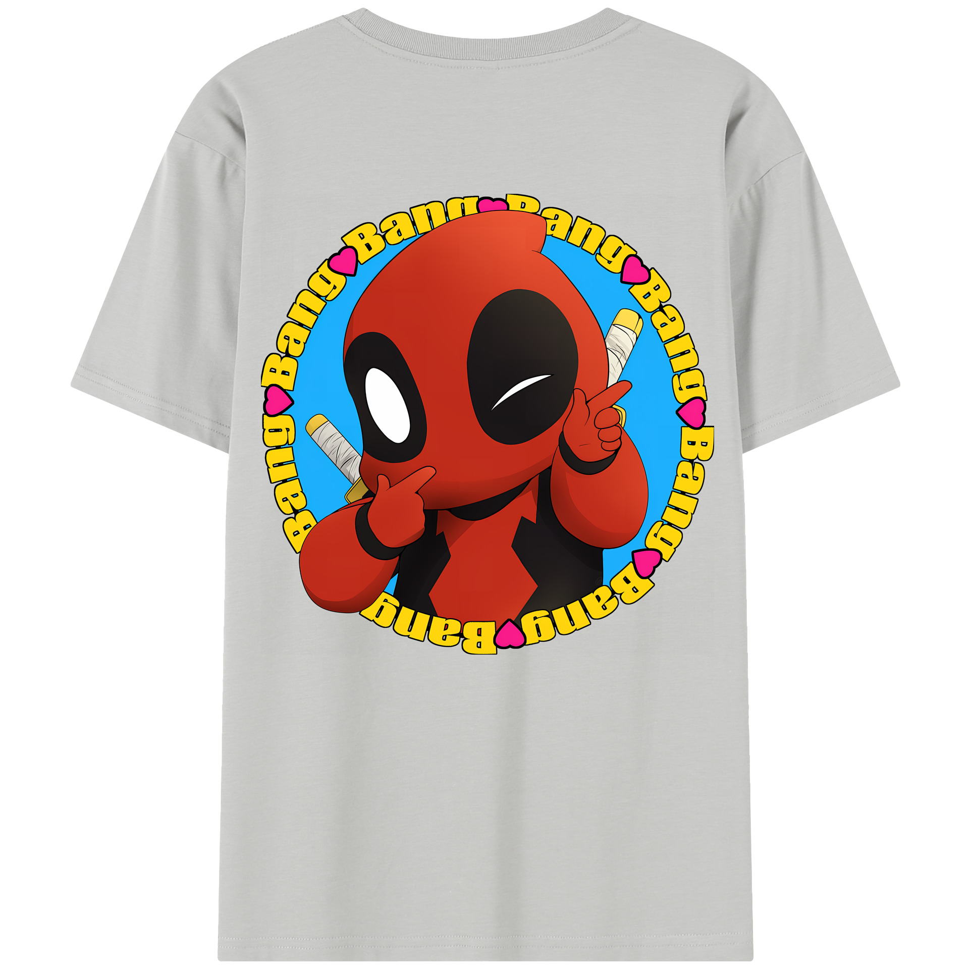 （画像用） Deadpool デッドプール レディース半袖Tシャツ(バックプリント)
