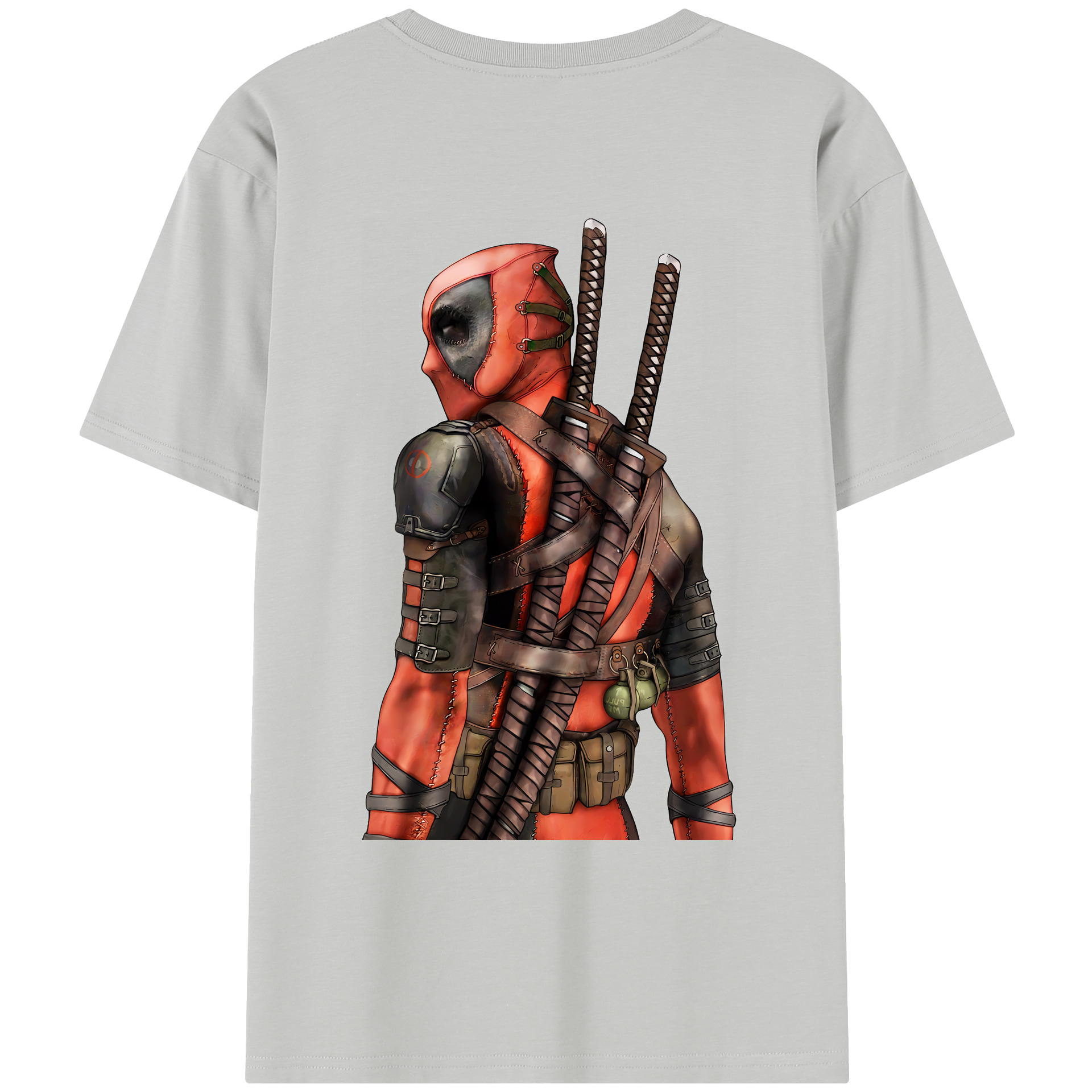 （画像用） Deadpool デッドプール レディース半袖Tシャツ(バックプリント)