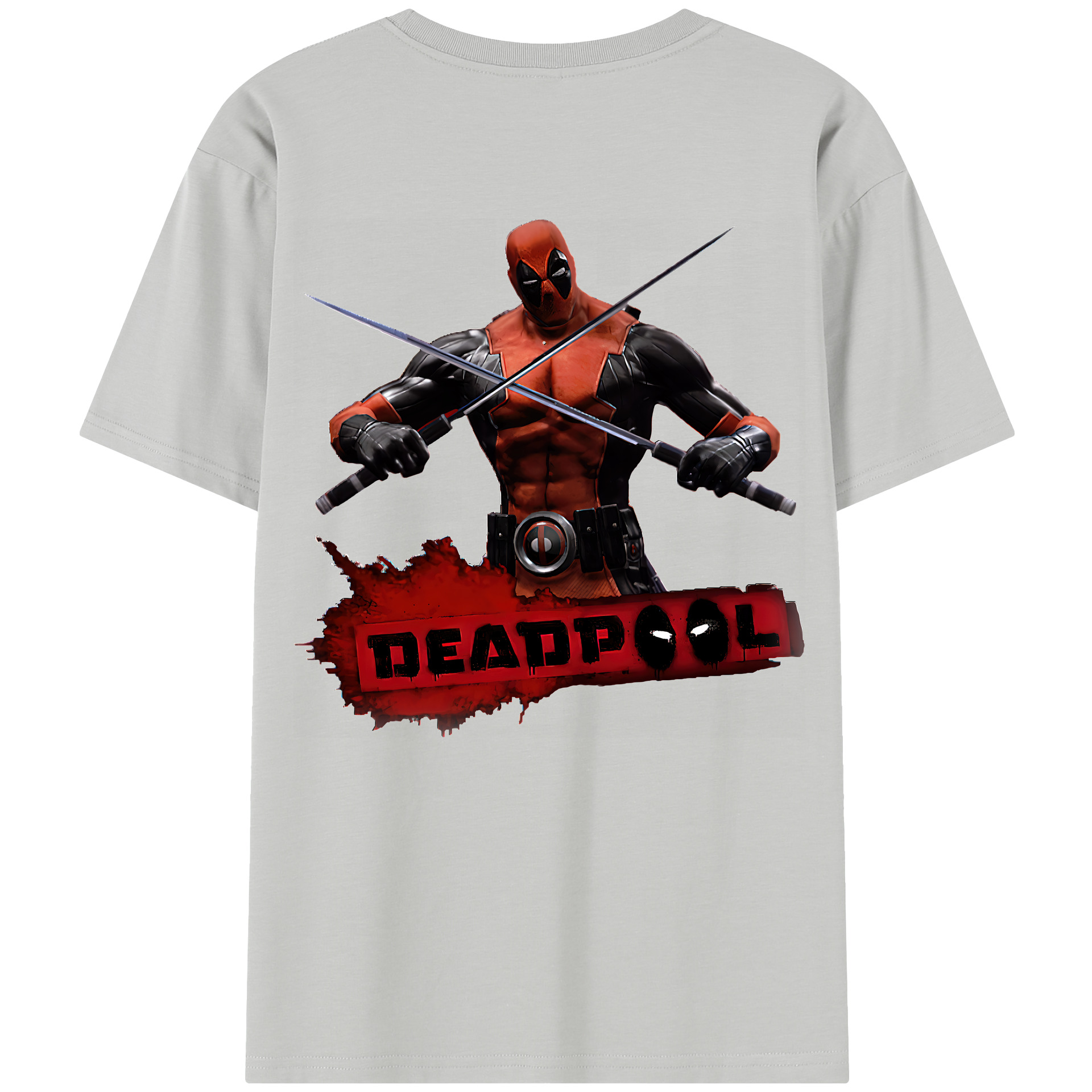 （画像用） Deadpool デッドプール レディース半袖Tシャツ(バックプリント)