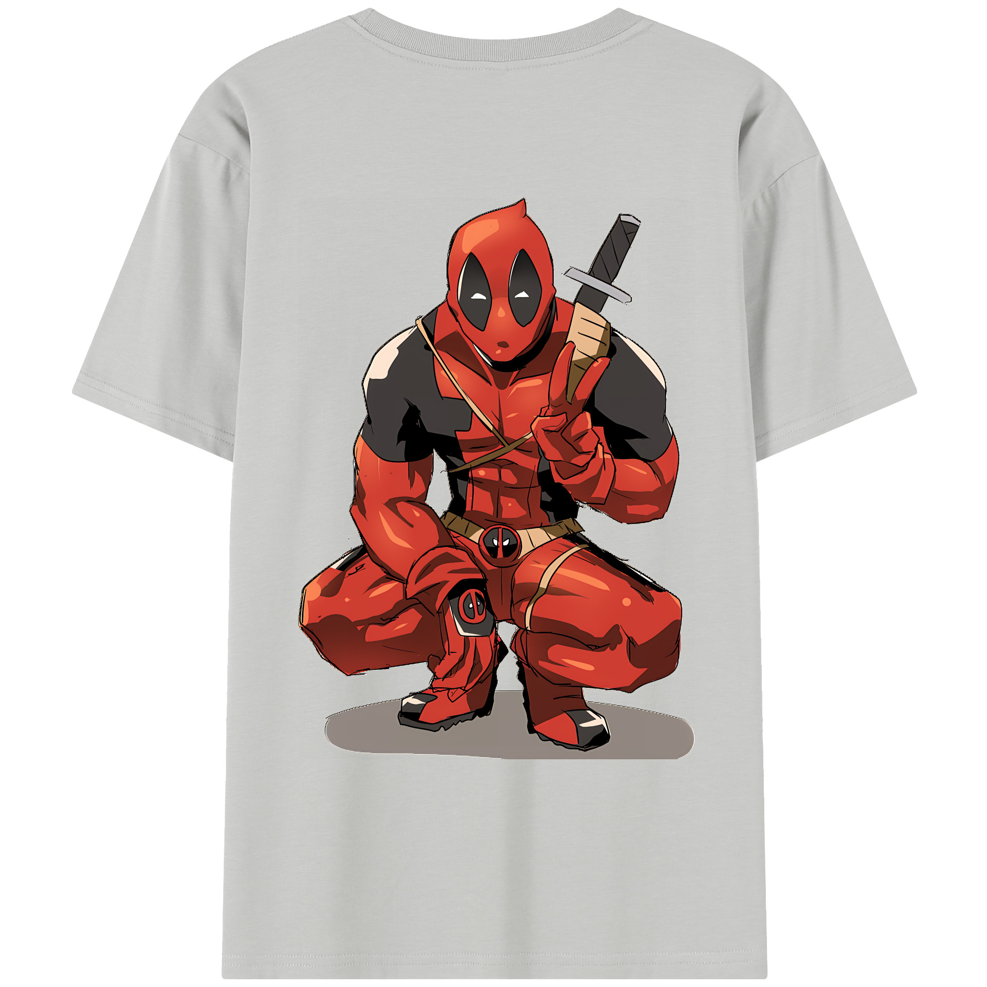 （画像用） Deadpool デッドプール レディース半袖Tシャツ(バックプリント)