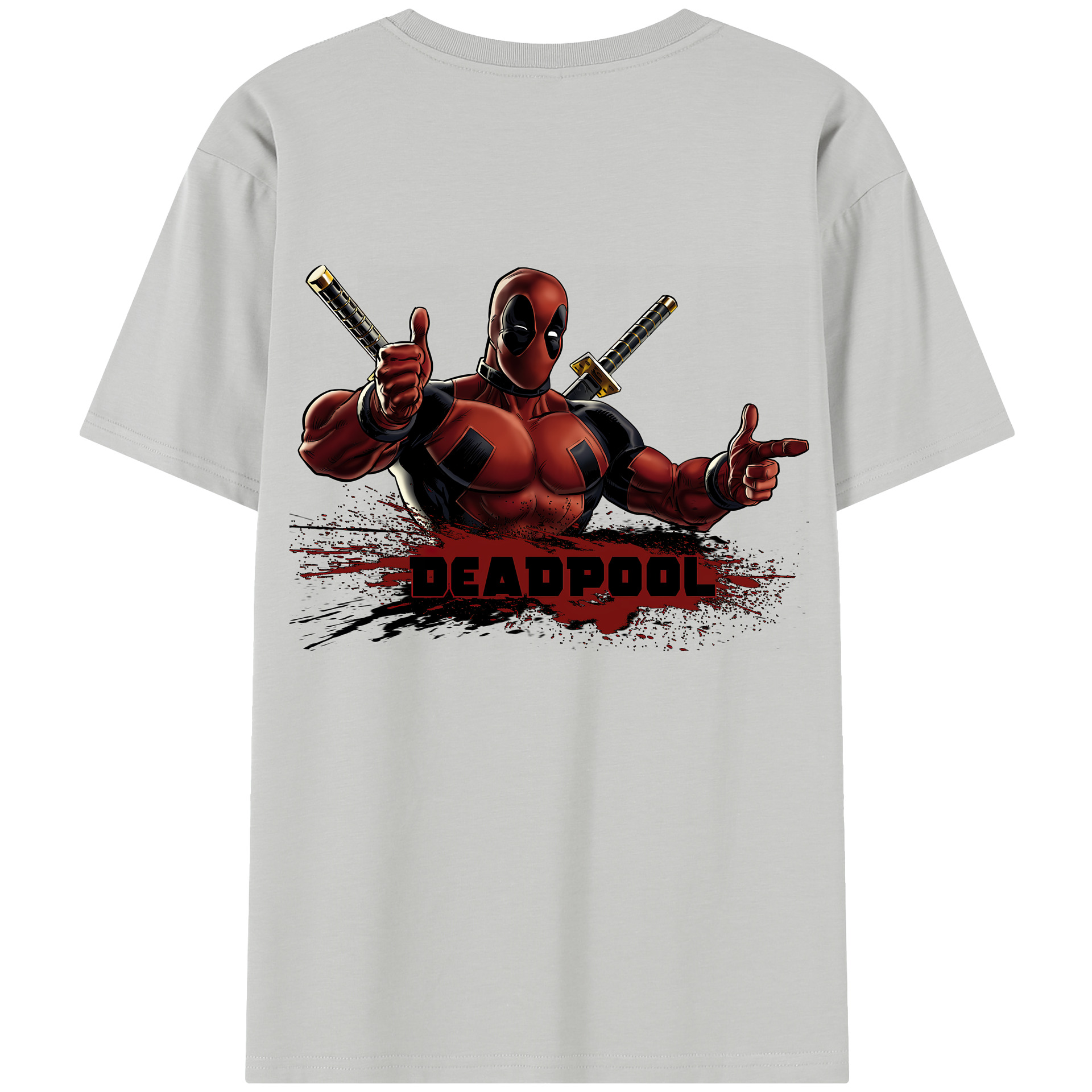 （画像用） Deadpool デッドプール レディース半袖Tシャツ(バックプリント)