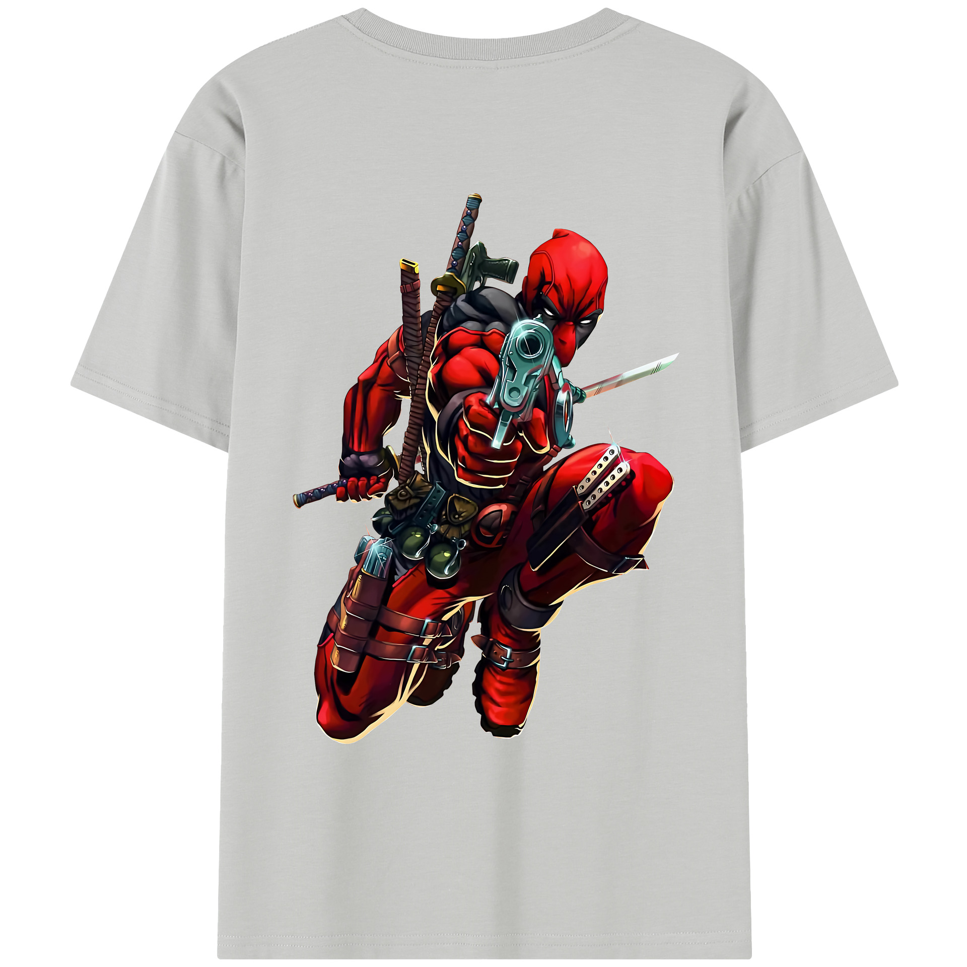 （画像用） Deadpool デッドプール レディース半袖Tシャツ(バックプリント)