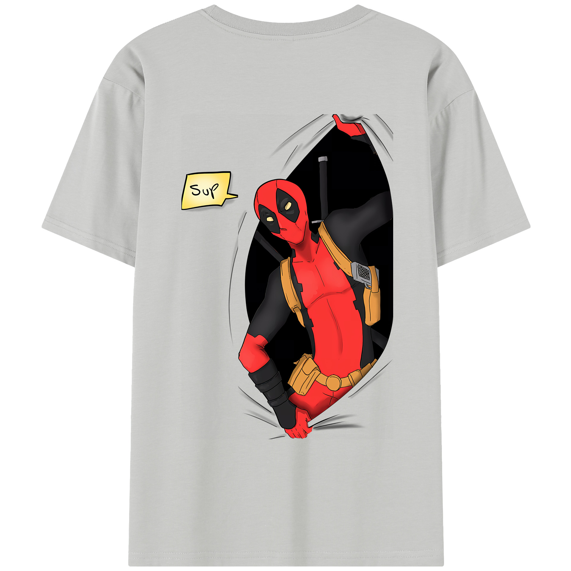 （画像用） Deadpool デッドプール レディース半袖Tシャツ(バックプリント)
