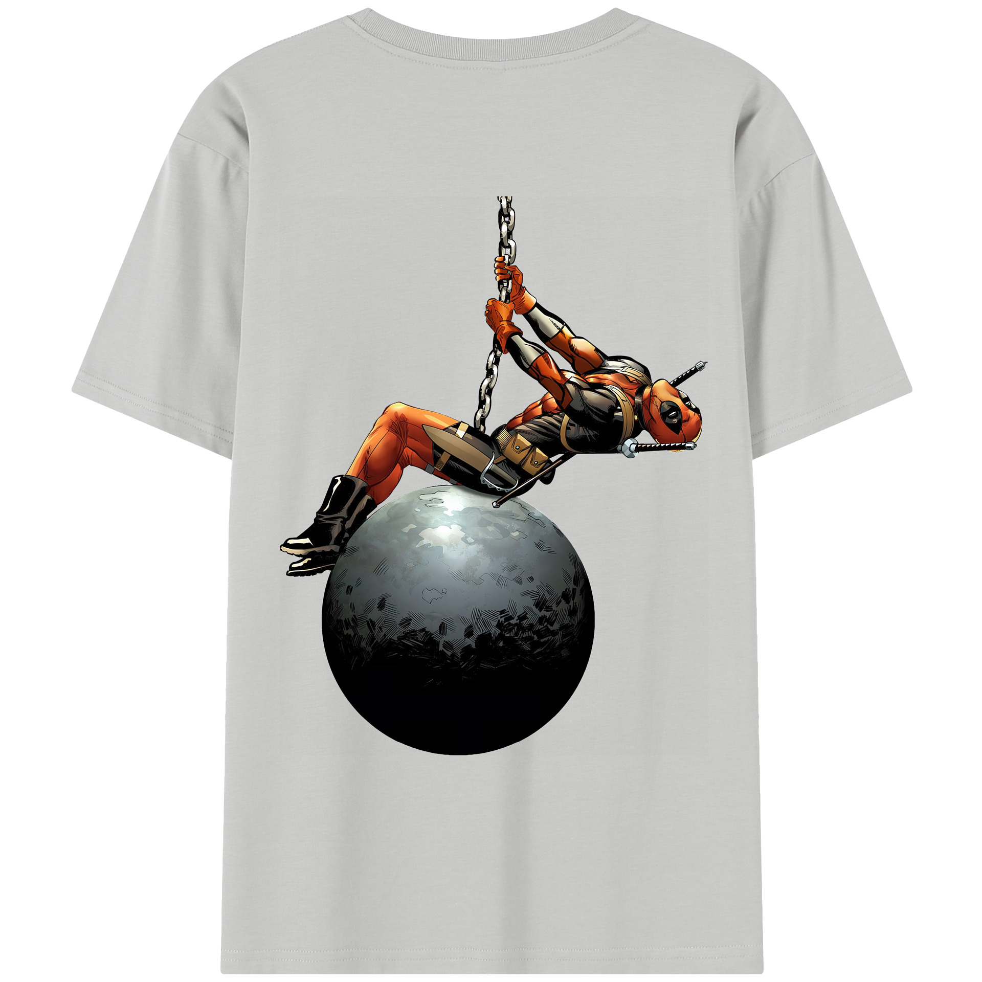 （画像用） Deadpool デッドプール レディース半袖Tシャツ(バックプリント)