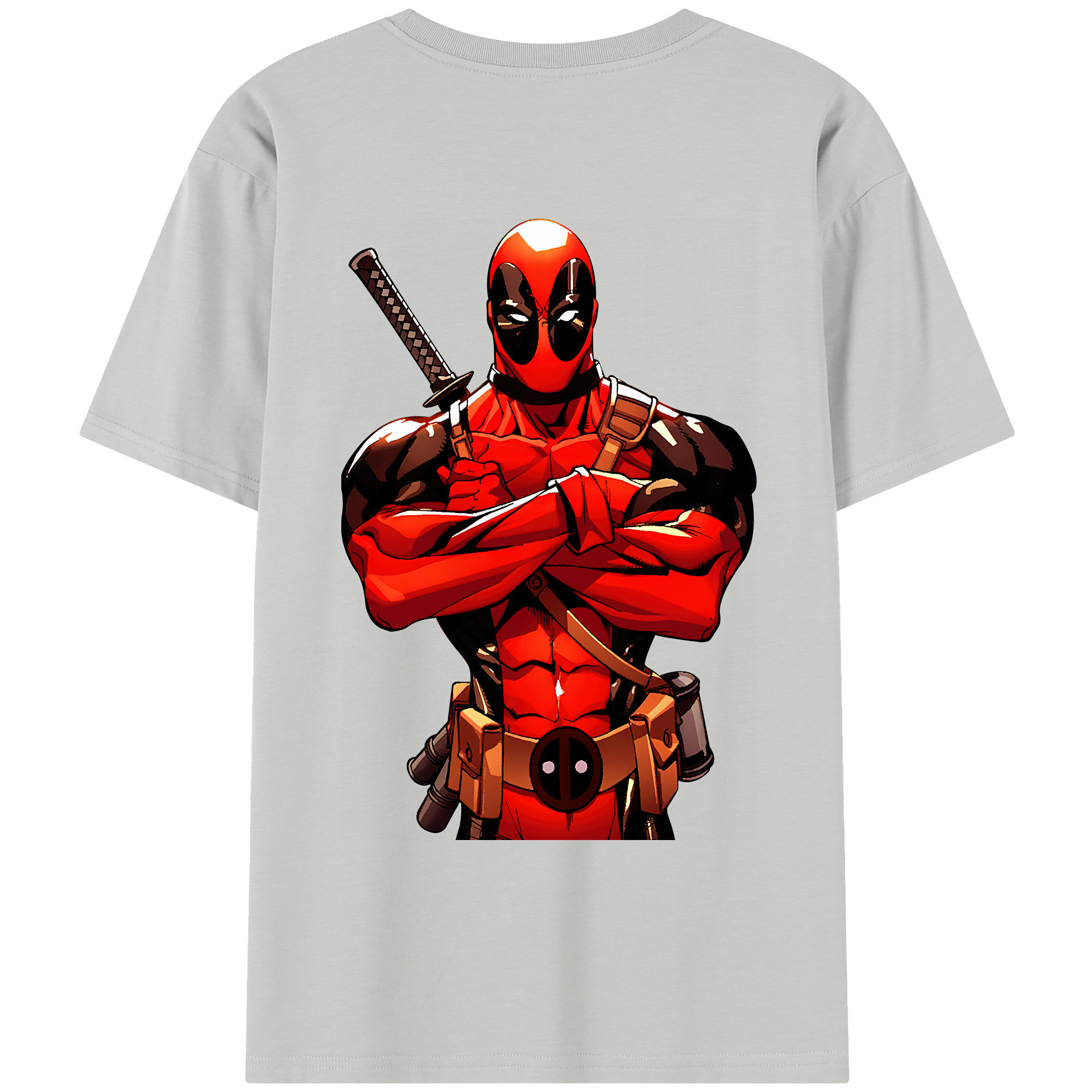 （画像用） Deadpool デッドプール レディース半袖Tシャツ(バックプリント)