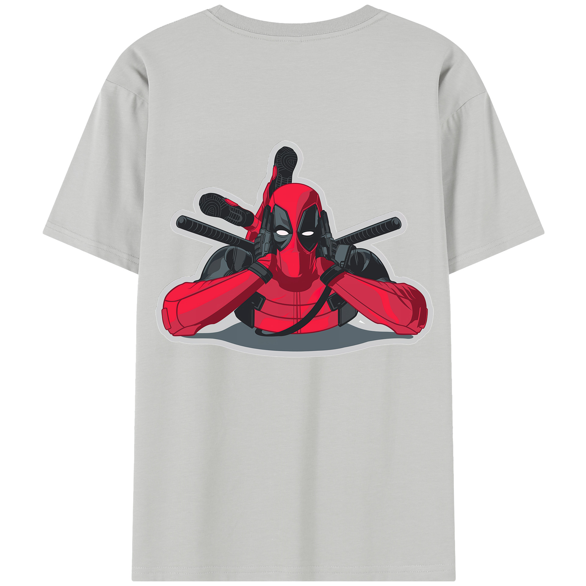 （画像用） Deadpool デッドプール レディース半袖Tシャツ(バックプリント)