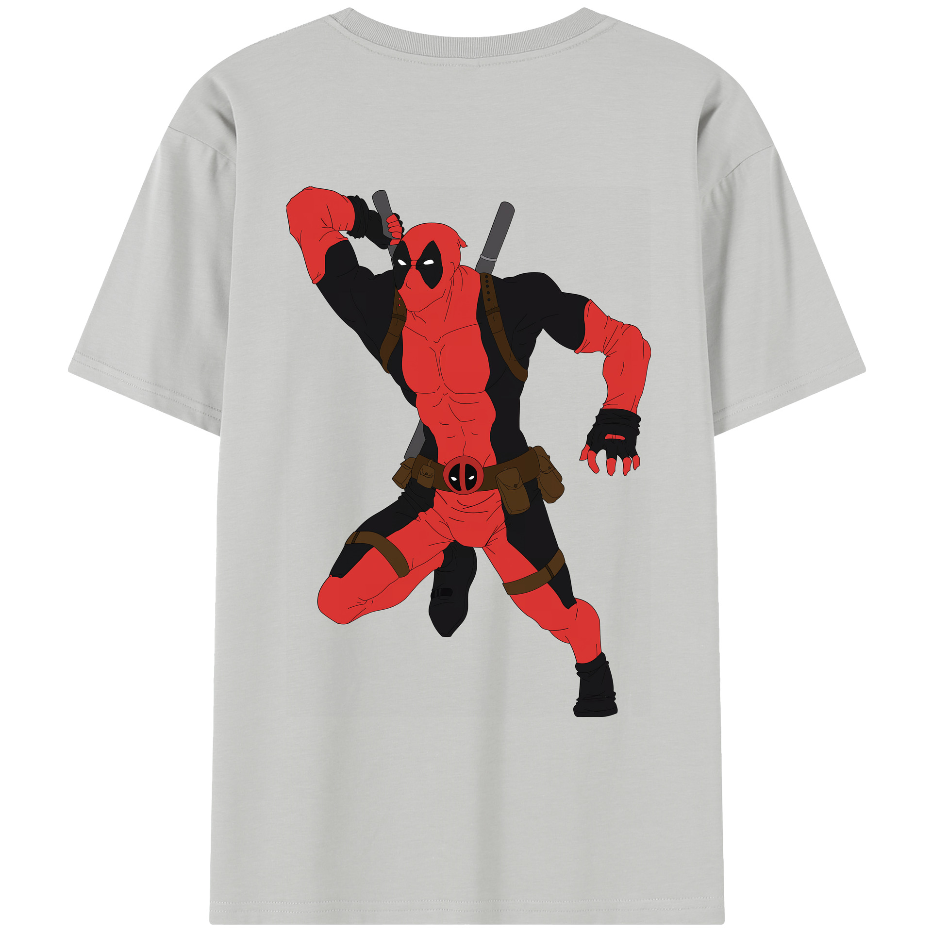 （画像用） Deadpool デッドプール レディース半袖Tシャツ(バックプリント)