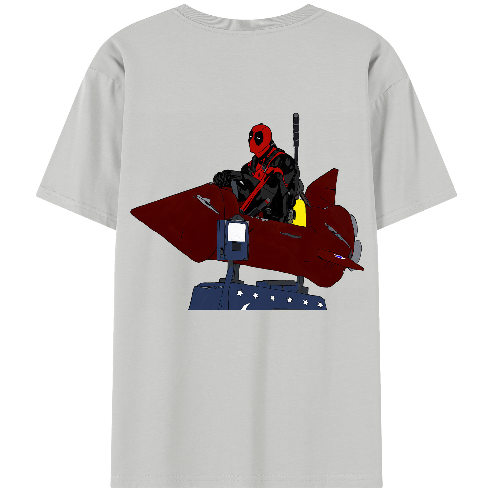 （画像用） Deadpool デッドプール レディース半袖Tシャツ(バックプリント)