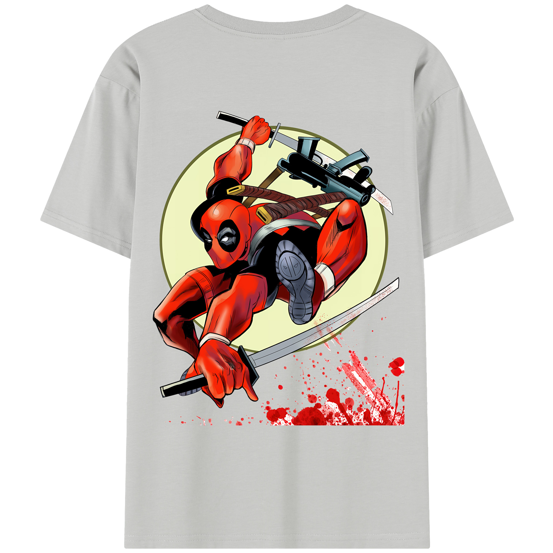 （画像用） Deadpool デッドプール レディース半袖Tシャツ(バックプリント)