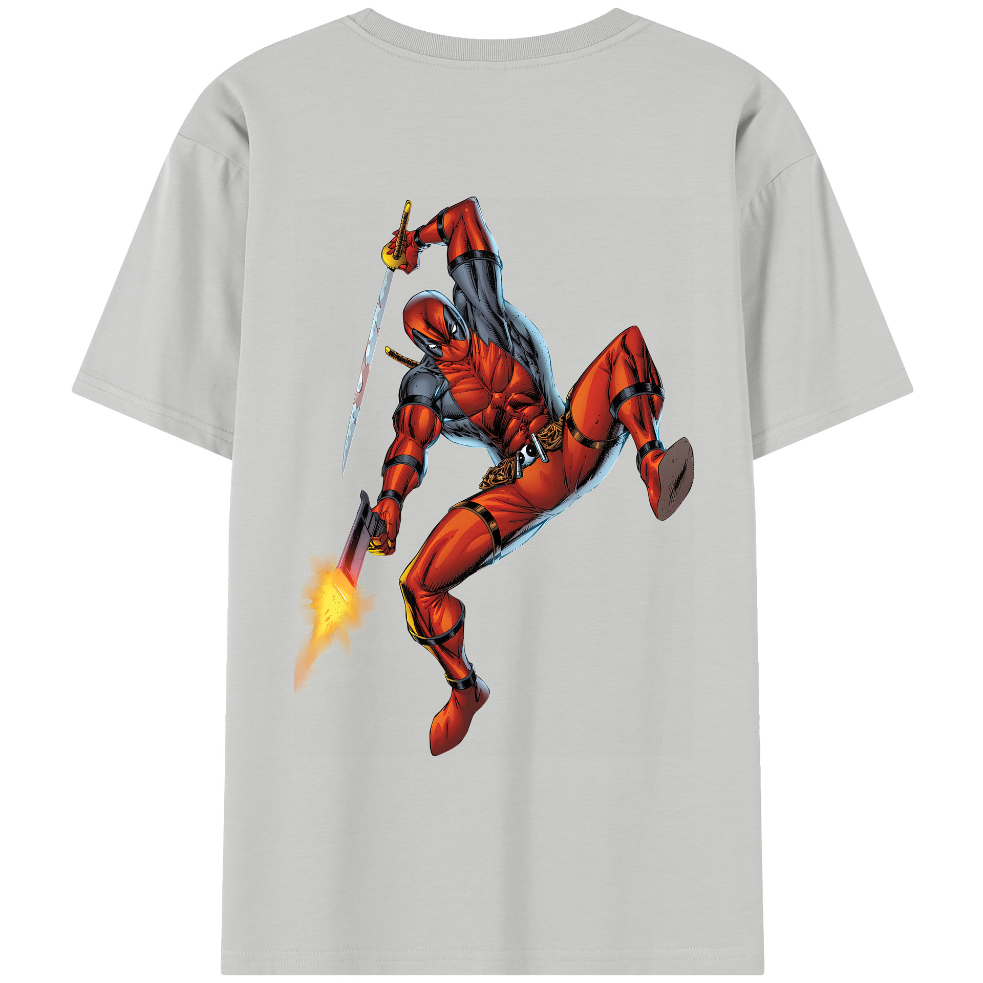 （画像用） Deadpool デッドプール レディース半袖Tシャツ(バックプリント)