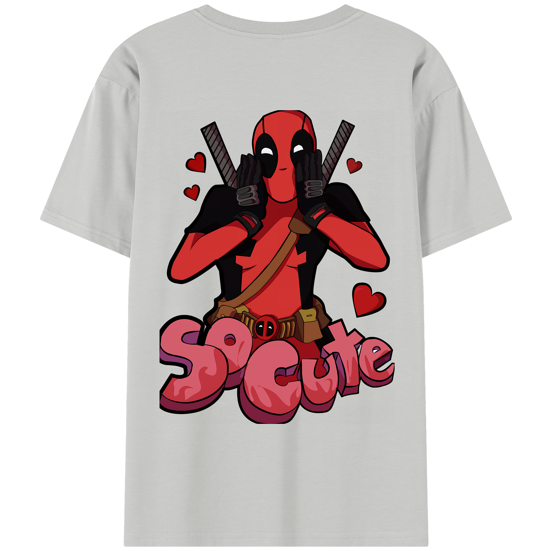 （画像用） Deadpool デッドプール レディース半袖Tシャツ(バックプリント)