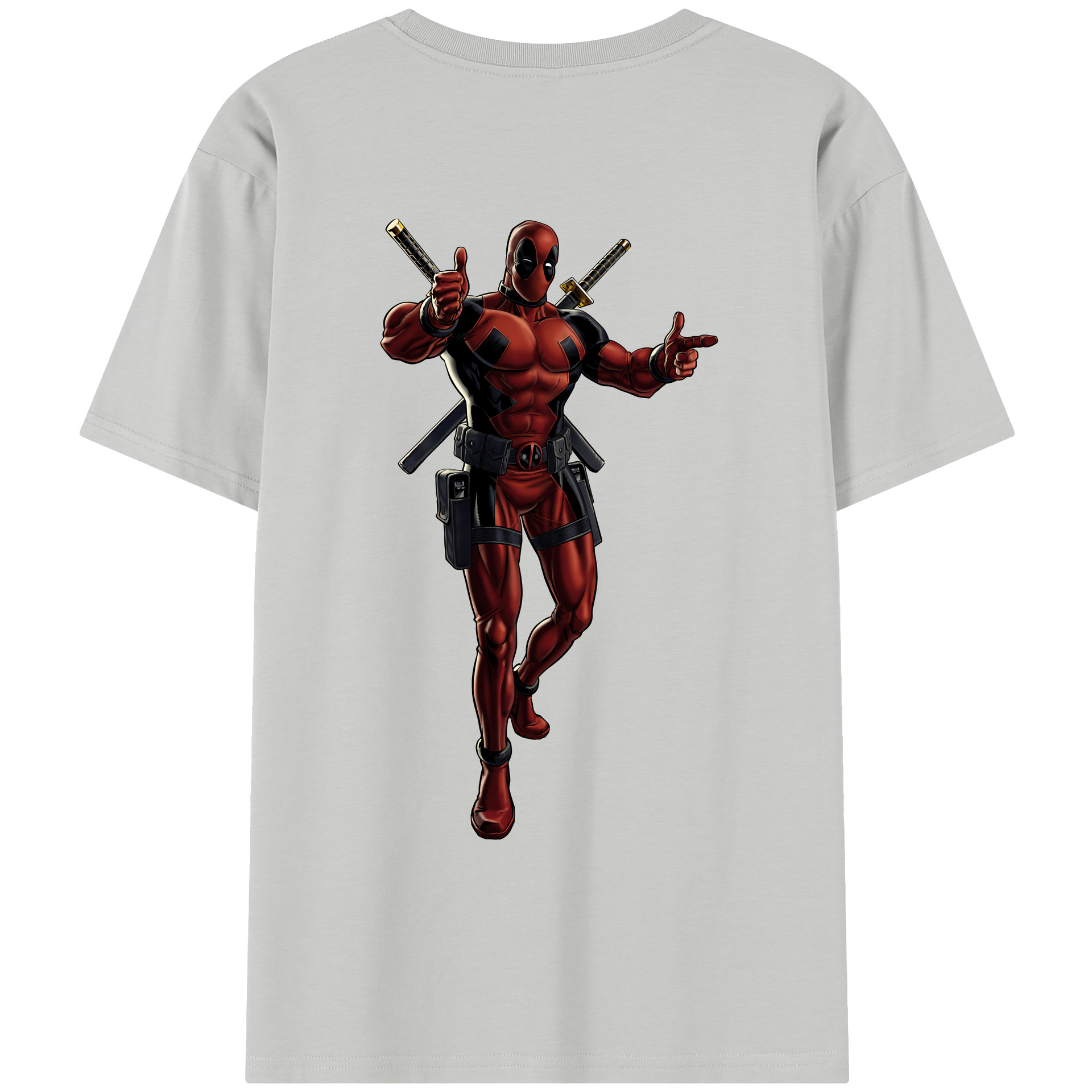 （画像用） Deadpool デッドプール レディース半袖Tシャツ(バックプリント)
